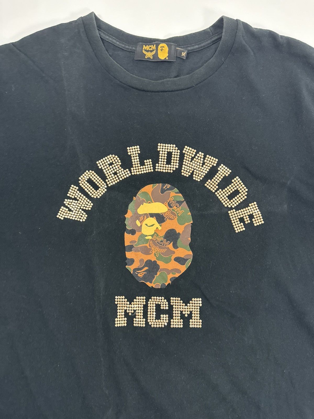 Bape × MCM Bape x MCM Worldwide Tee Size US XL / EU 56 / 4 - 3 Thumbnail
