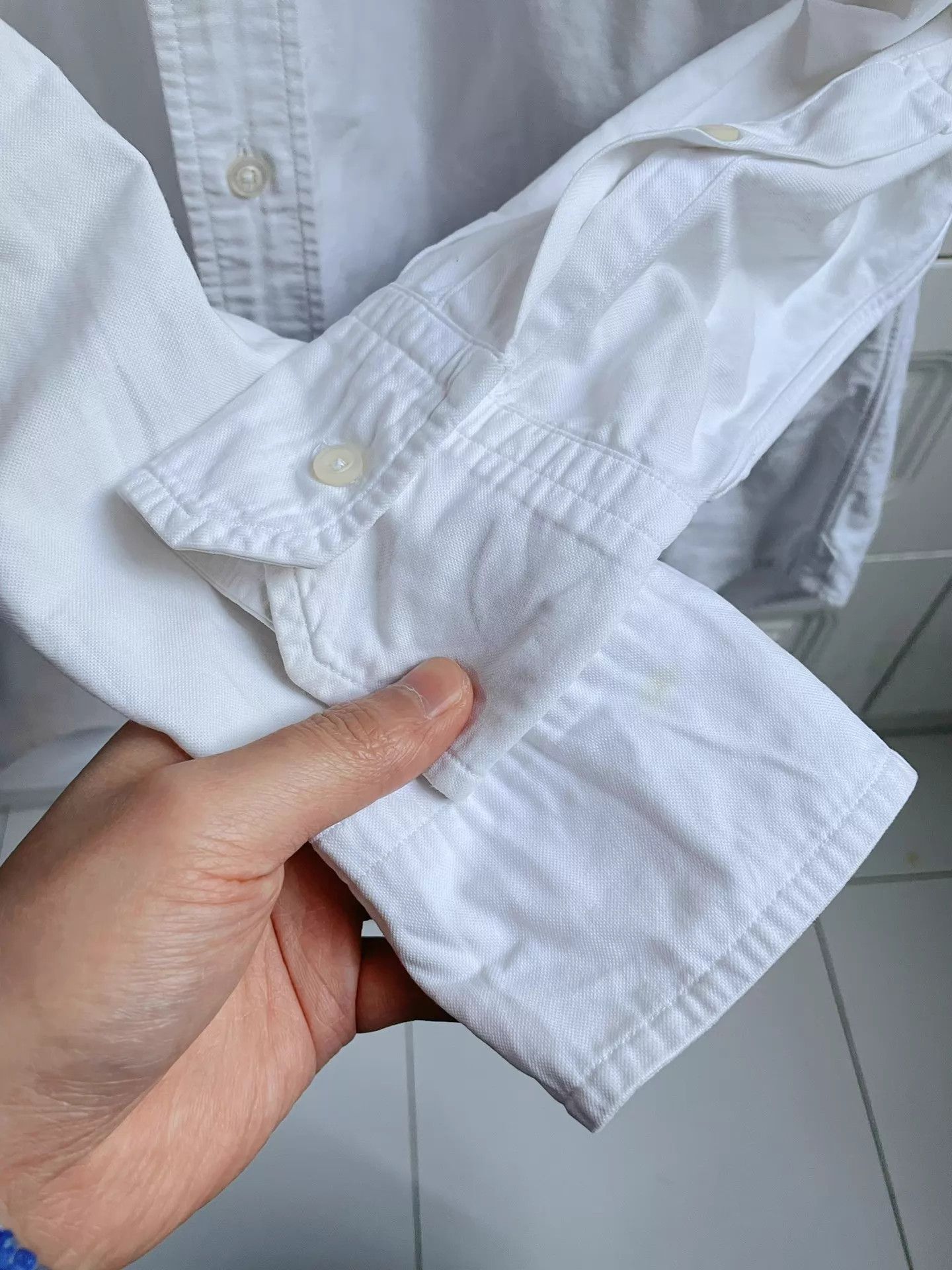 Thom Browne Thom Browne Classic Stripe Oxford Shirt Men's Size 2 Size US M / EU 48-50 / 2 - 6 Thumbnail