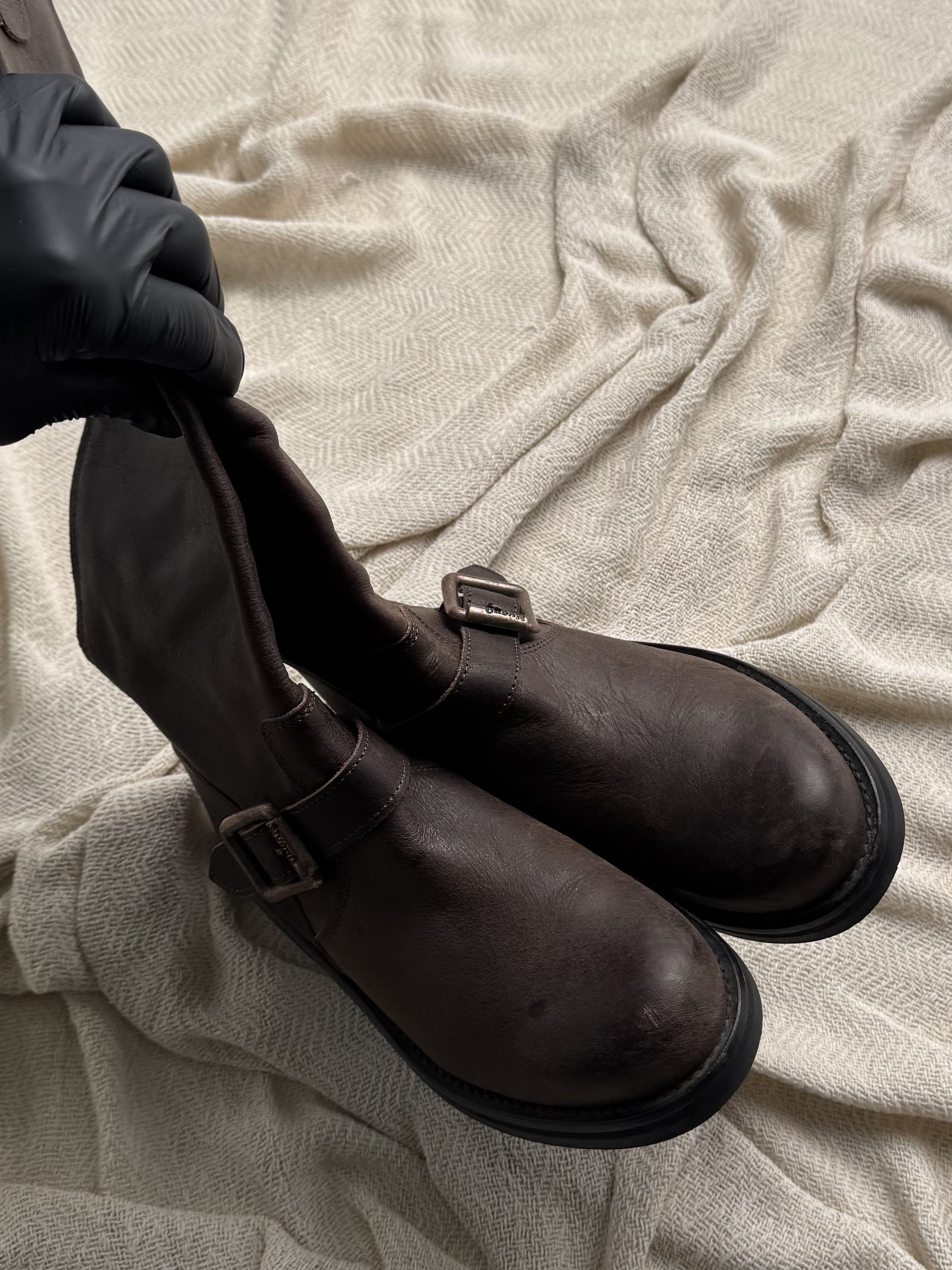Vintage Vintage Leather Knee High Boots Buckle Riding Casual Zip Size US 6.5 / IT 36.5 - 7 Thumbnail