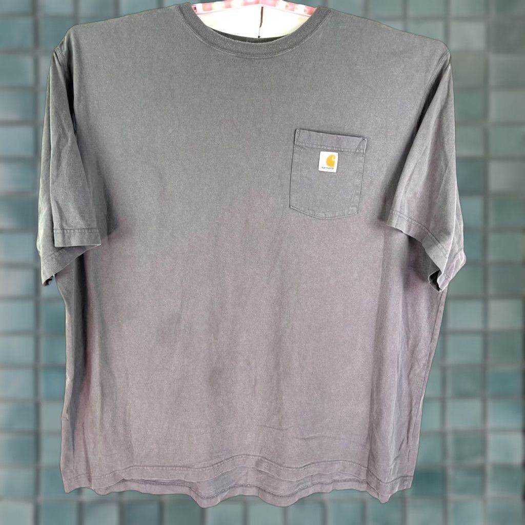 Carhartt VINTAGE Carhartt Original Fit K87 Pocket T Shirt Mens 4XL Gray Distressed Size US XXL / EU 58 / 5 - 1 Thumbnail