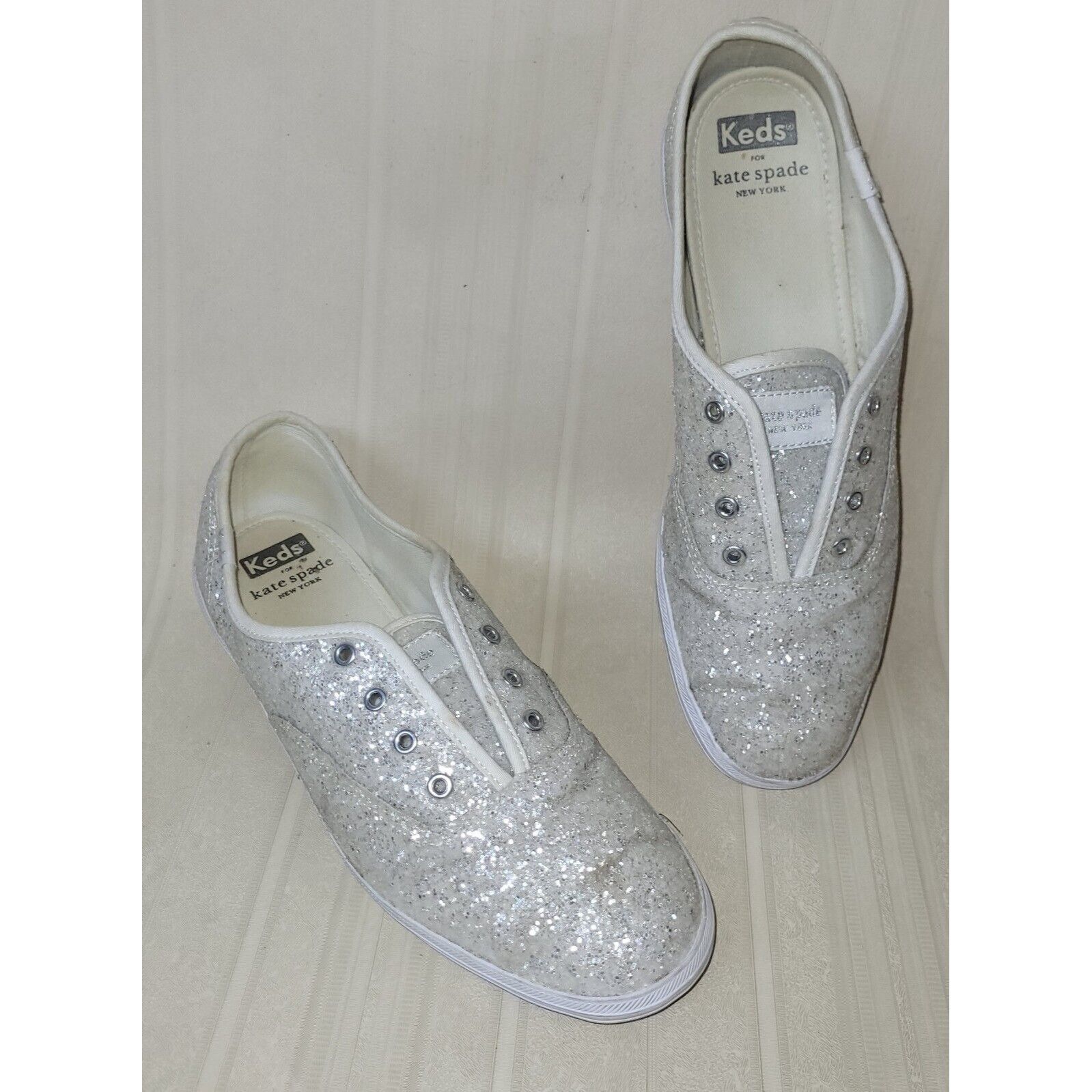Kate Spade keds X Kate Spade New York Sparkle Glitter Sneakers Women S Size US 8 / IT 38 - 1 Thumbnail