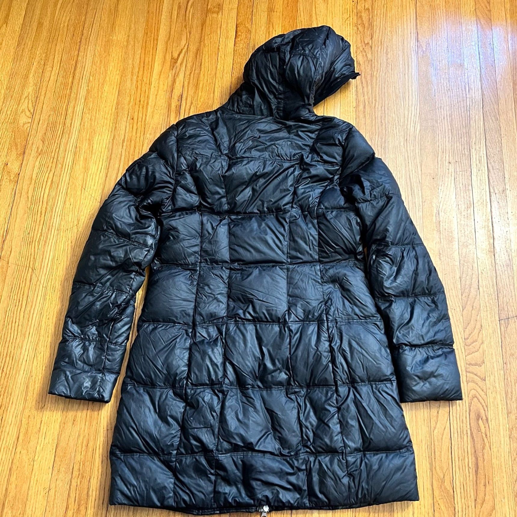 Eddie Bauer VINTAGE Eddie Bauer Down Coat Womens Medium 650 Down Black Hooded Puffer Jacket Long Size M / US 6-8 / IT 42-44 - 4 Thumbnail