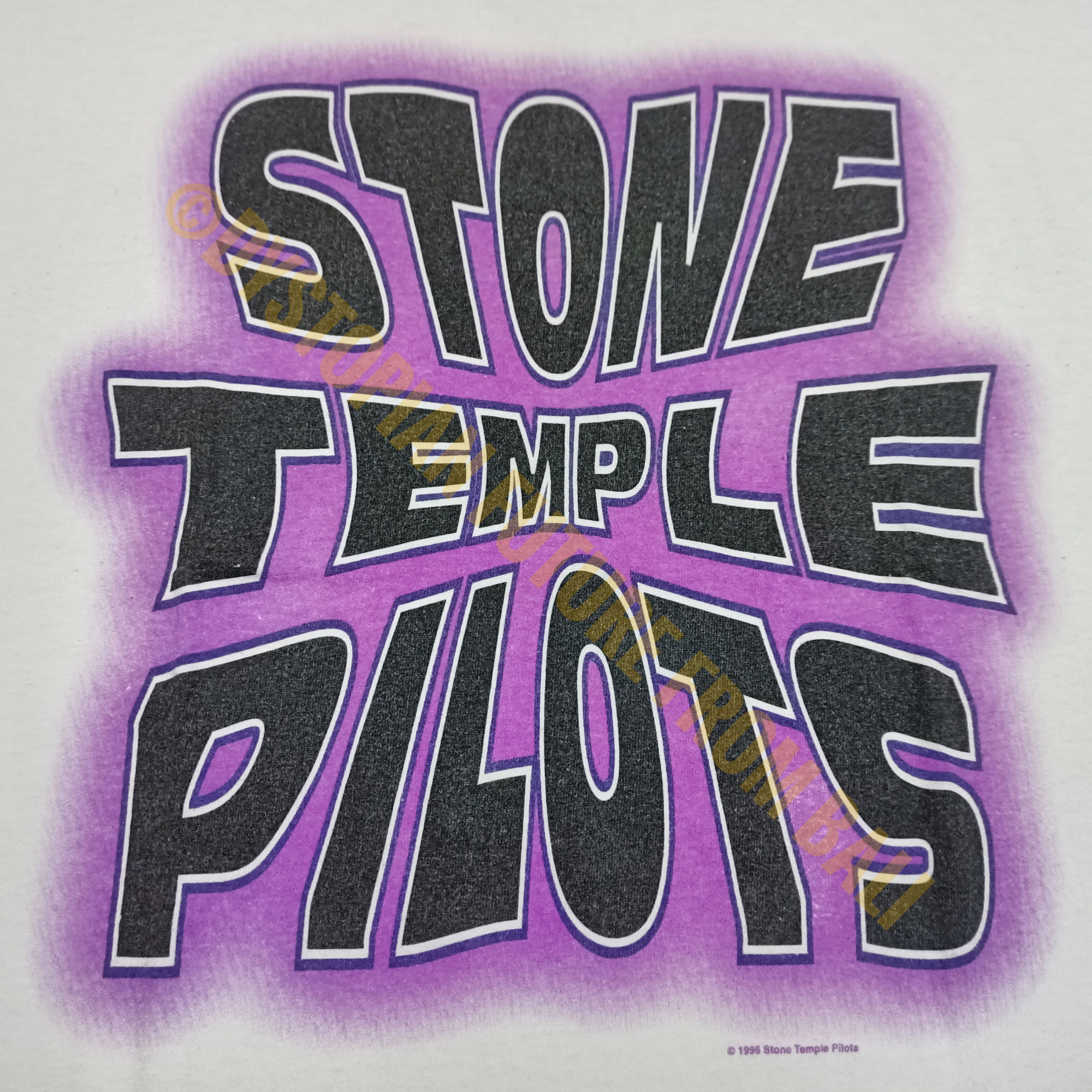 Band Tees Vtg 1996 Stone Temple Pilots North American Tour Ringer Tees Size US XL / EU 56 / 4 - 3 Thumbnail