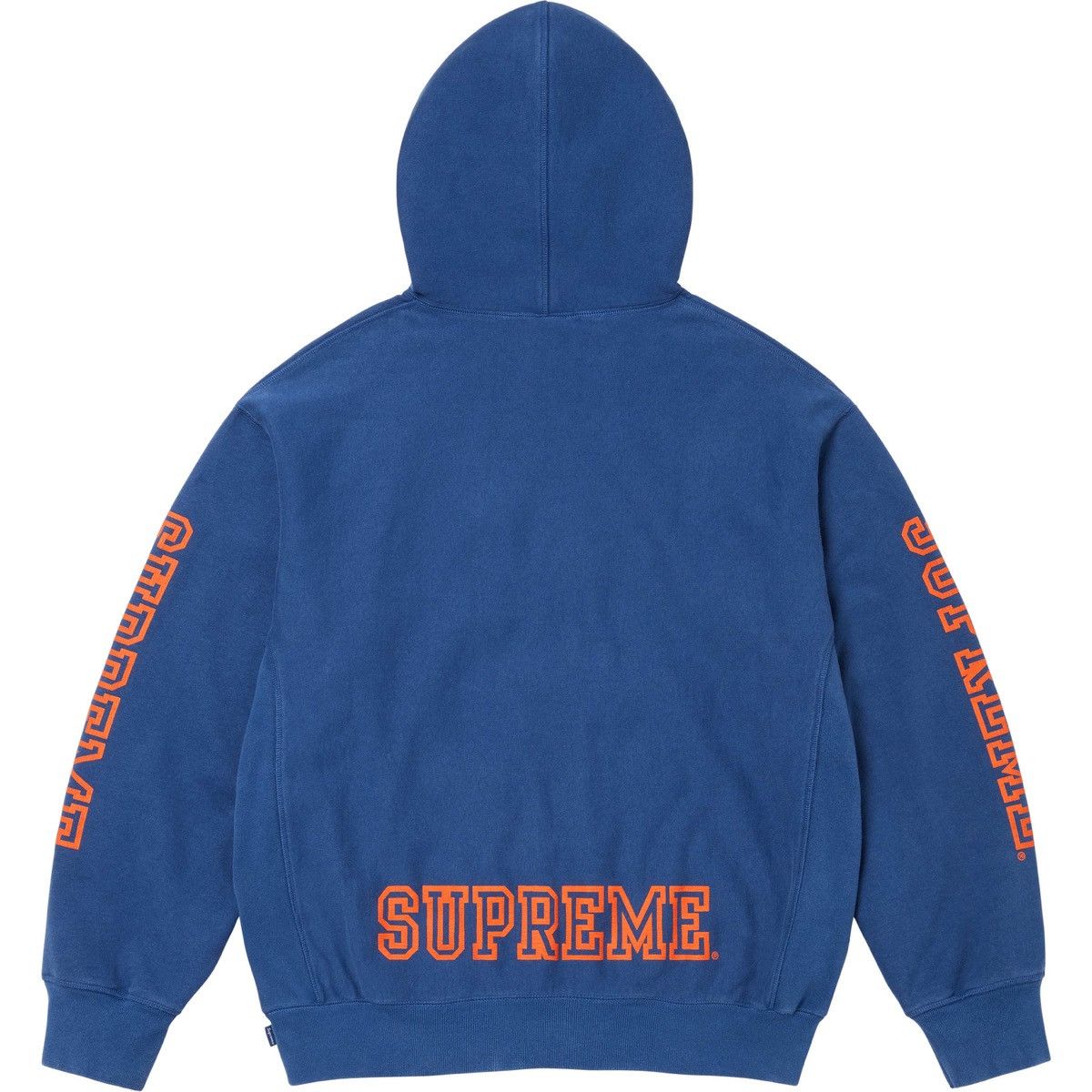 Supreme Supreme Collegiate Sleeve Hooded Sweatshirt Hoodie Royal XXL Size US XXL / EU 58 / 5 - 2 Thumbnail