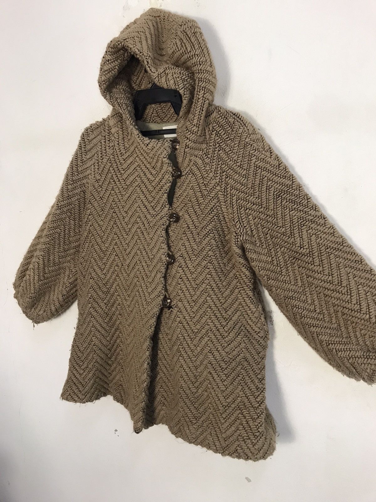 Issey Miyake Tsumori Chisato Issey Miyake Knit Shevron Hooded Jacket Size M / US 6-8 / IT 42-44 - 4 Thumbnail
