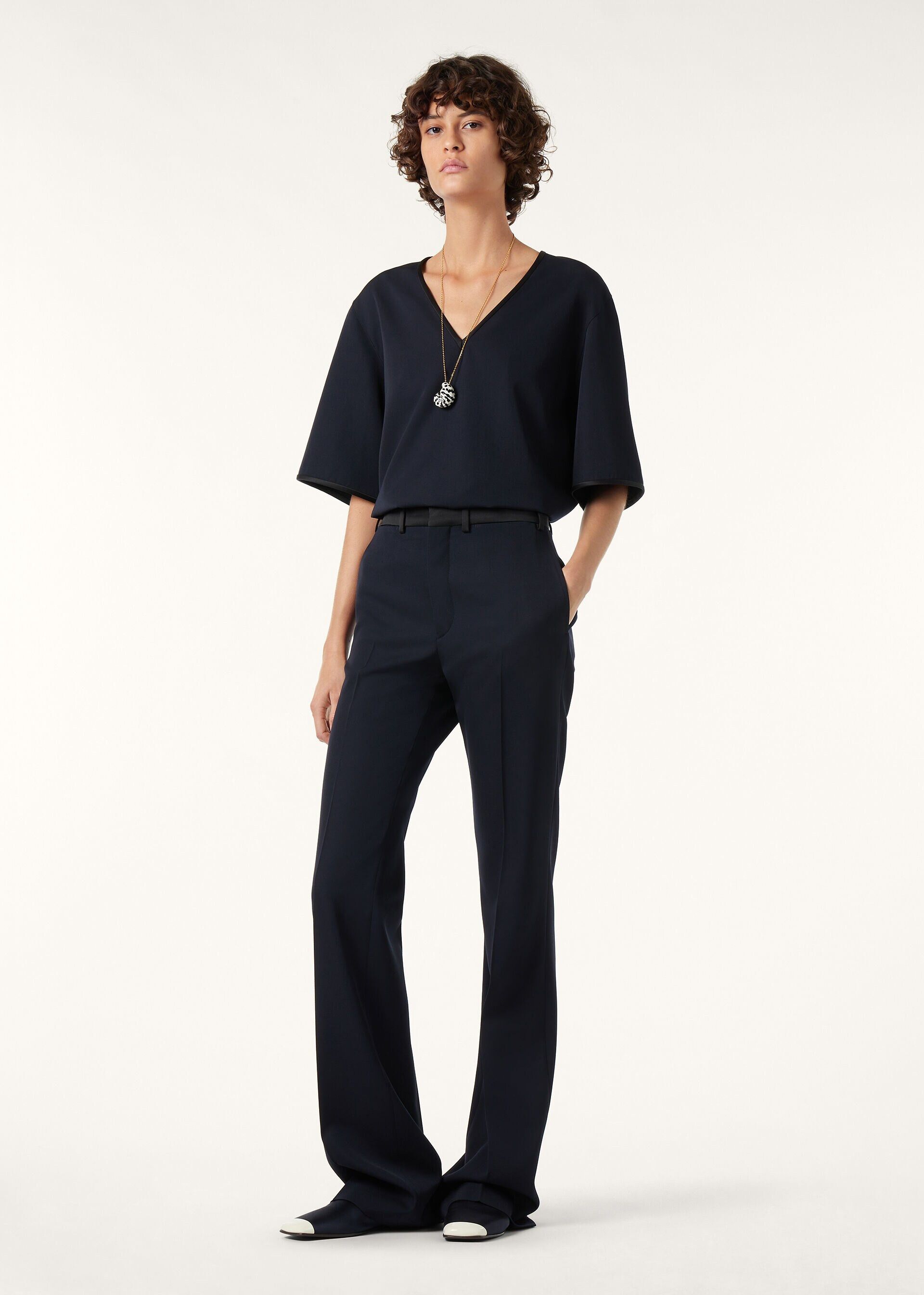 Loro Piana os11x0426 FAQ5808 Kendrik Pant in Blue Navy Size 26" / US 2 / IT 38 - 2 Thumbnail