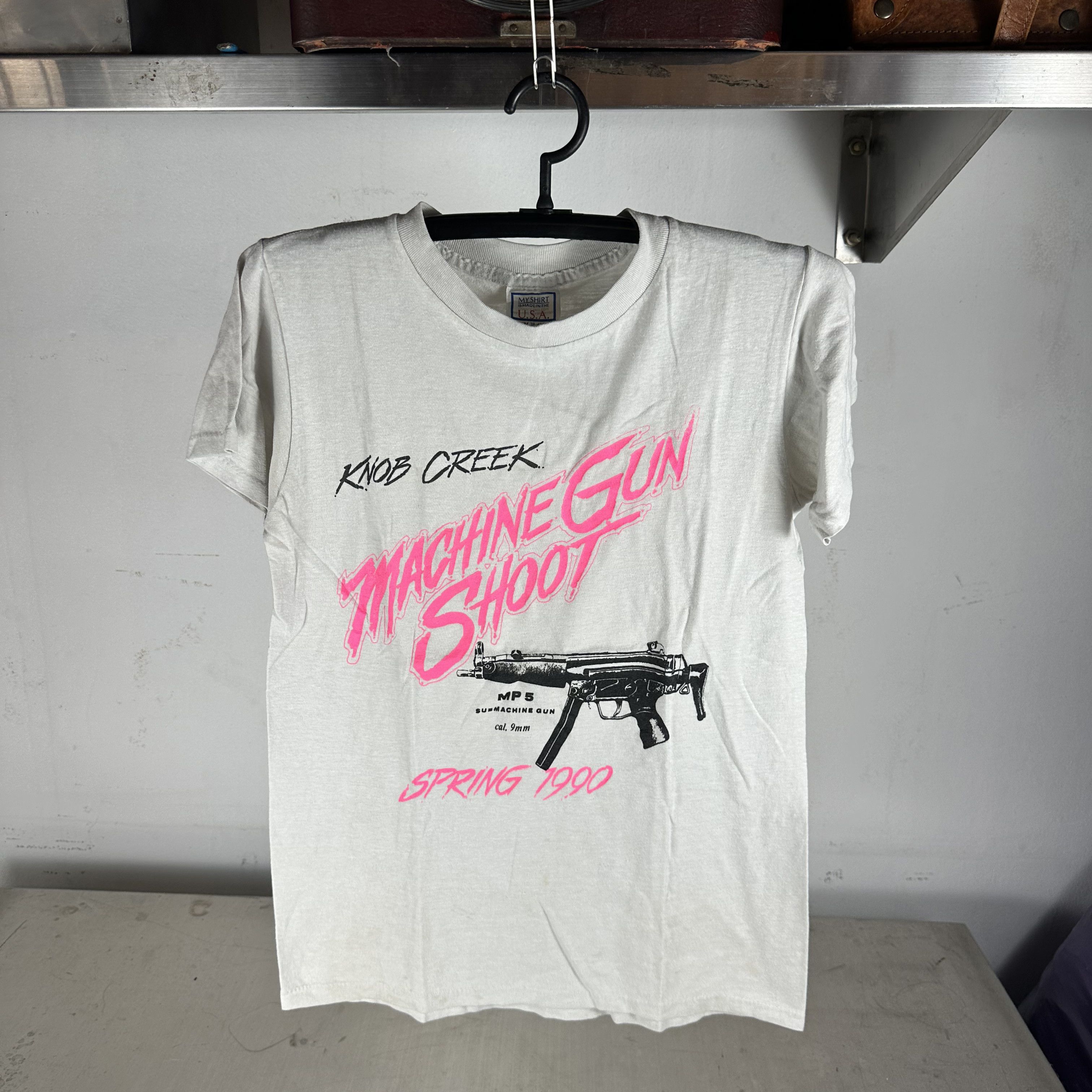 Vintage Vintage 1990 MP5 Sub-machine Gun Shoot Single Stitch T-shirt Size US XS / EU 42 / 0 - 1 Thumbnail