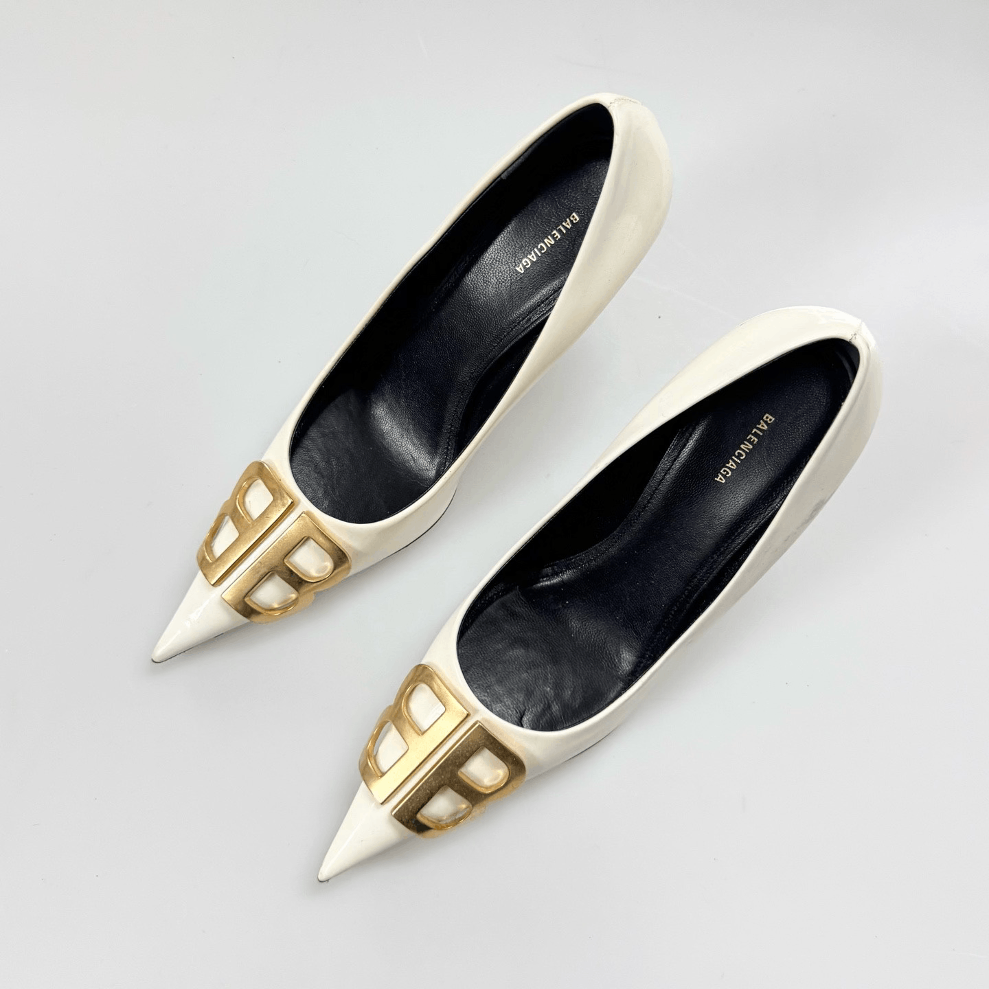 Balenciaga Balenciaga White High Heels Size US 6.5 / IT 36.5 - 1 Thumbnail