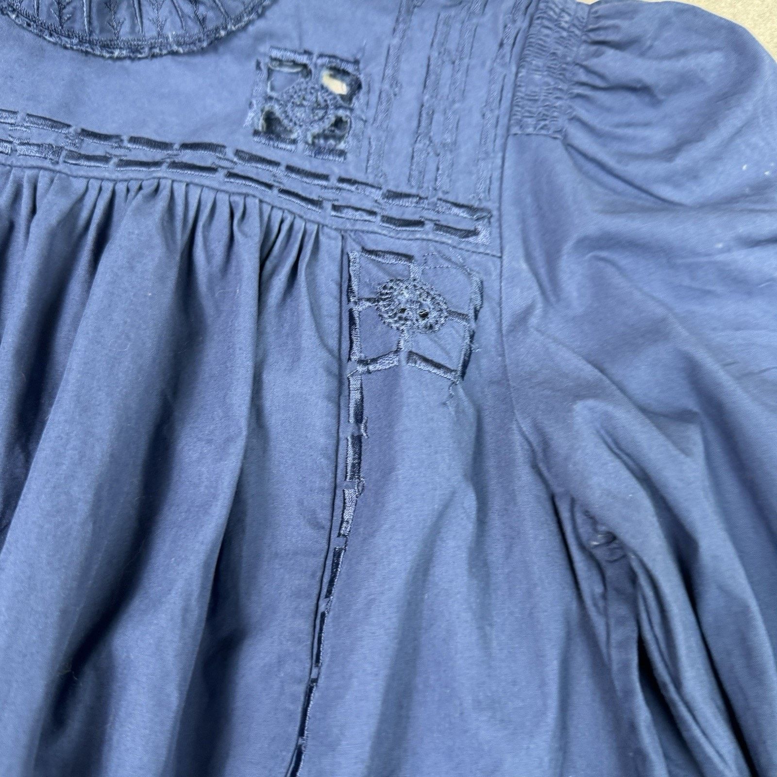 Isabel Marant Isabe Marant Women Blouse Blue Size 38 Cotton Size XS / US 0-2 / IT 36-38 - 14 Thumbnail