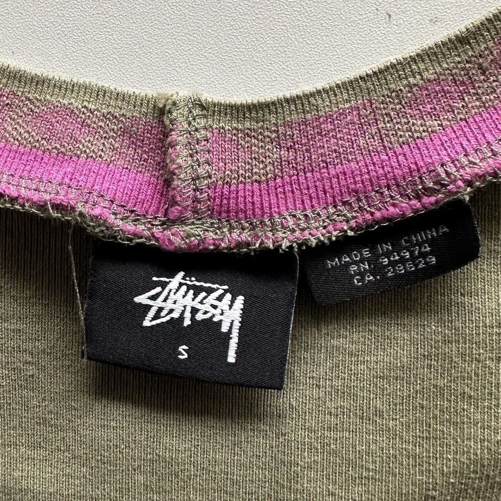 Stussy Stussy Y2K Ringer Crew TShirt Dress Aztec Green Hippie Small Size S / US 4 / IT 40 - 2 Thumbnail