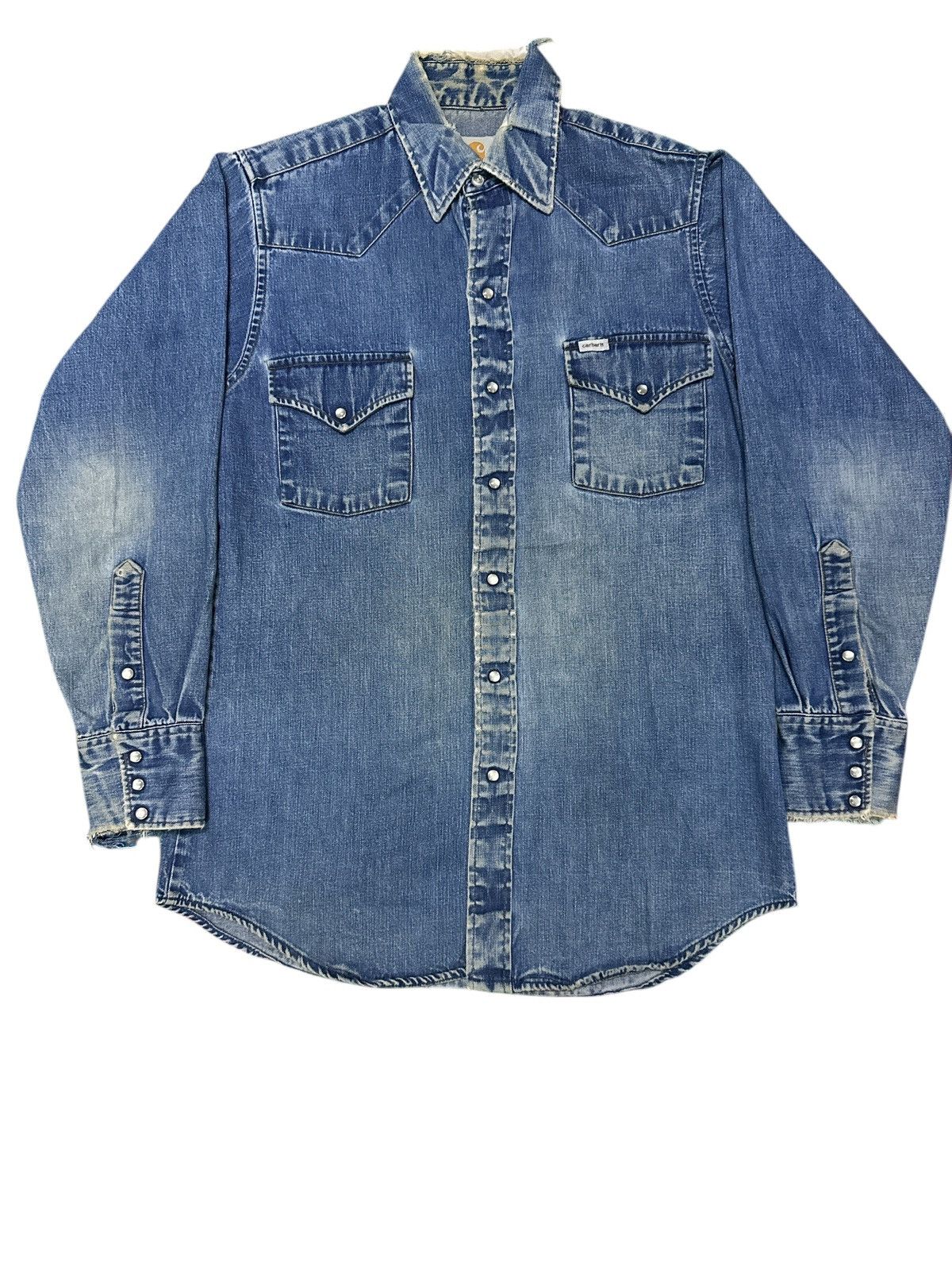 Carhartt Distress Vintage Carhatt Flannel . Size US L / EU 52-54 / 3 - 1 Thumbnail