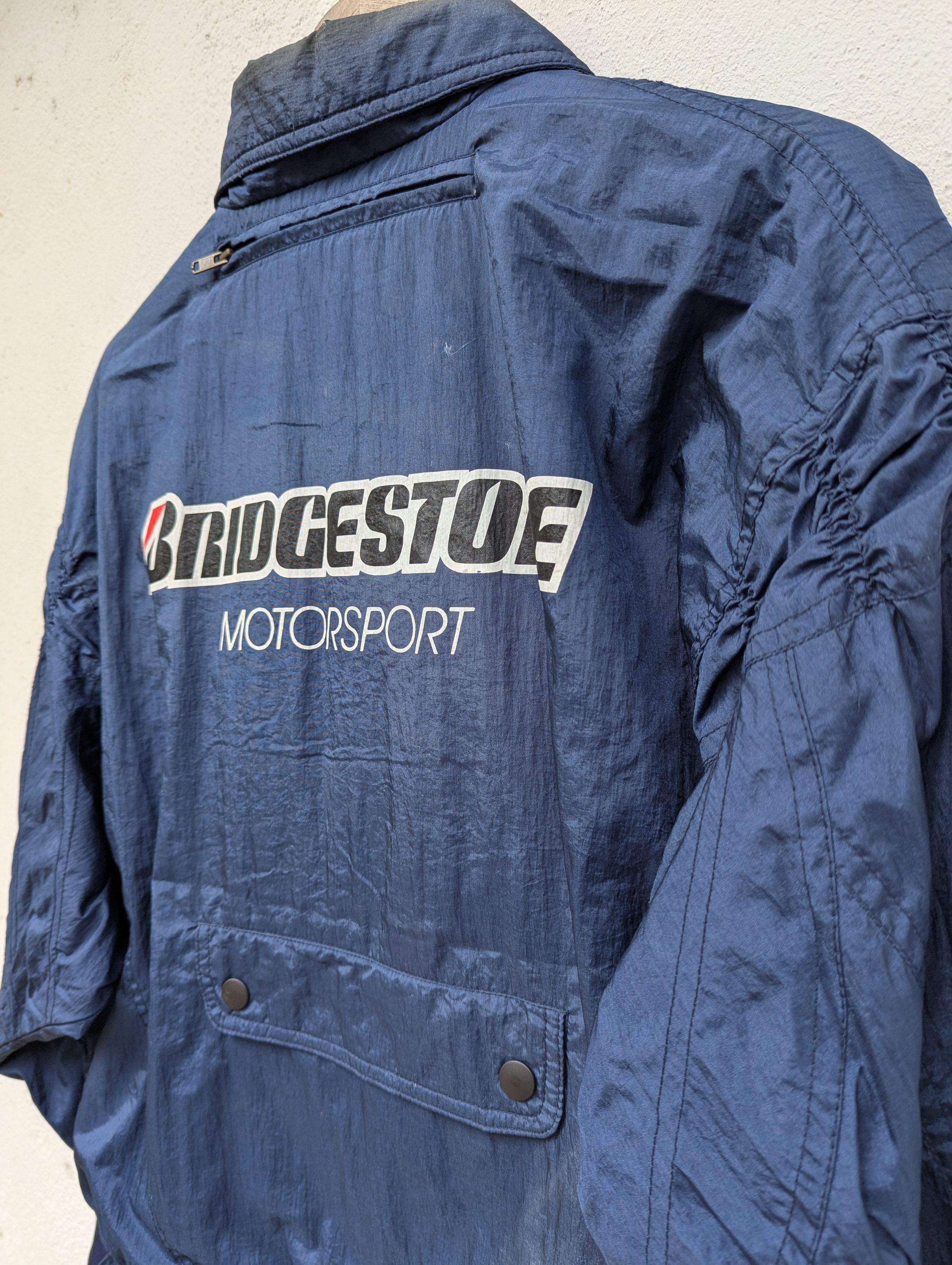 Japanese Brand VINTAGE BRIDGESTONE MOTORSPORTS BOMBER SWEATER Size US M / EU 48-50 / 2 - 9 Thumbnail