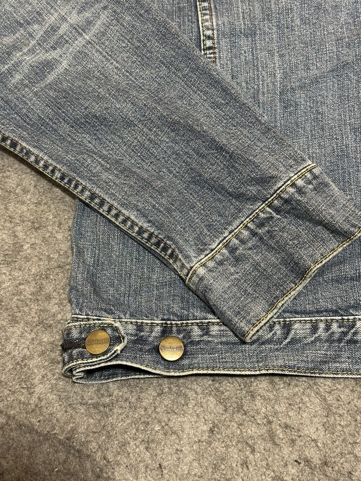 Carhartt vintage 90s Carhartt denim trucker jacket. Size US XL / EU 56 / 4 - 10 Thumbnail