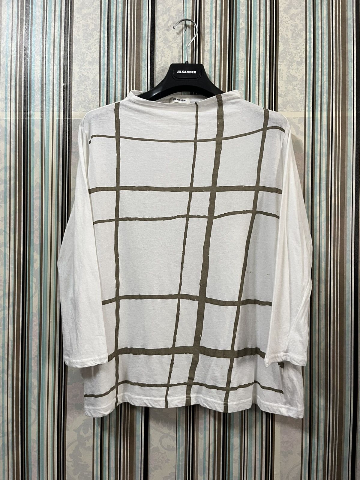 Issey Miyake 1990s PLANTATION windowpane pattern over shirt #F3 Size M / US 6-8 / IT 42-44 - 1 Thumbnail