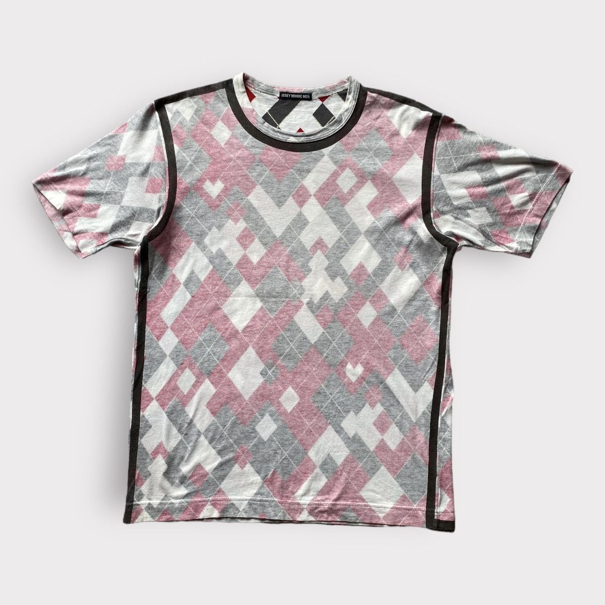 Issey Miyake SS 2001 Inside out diamond cut print t shirt Size US S / EU 44-46 / 1 - 2 Thumbnail