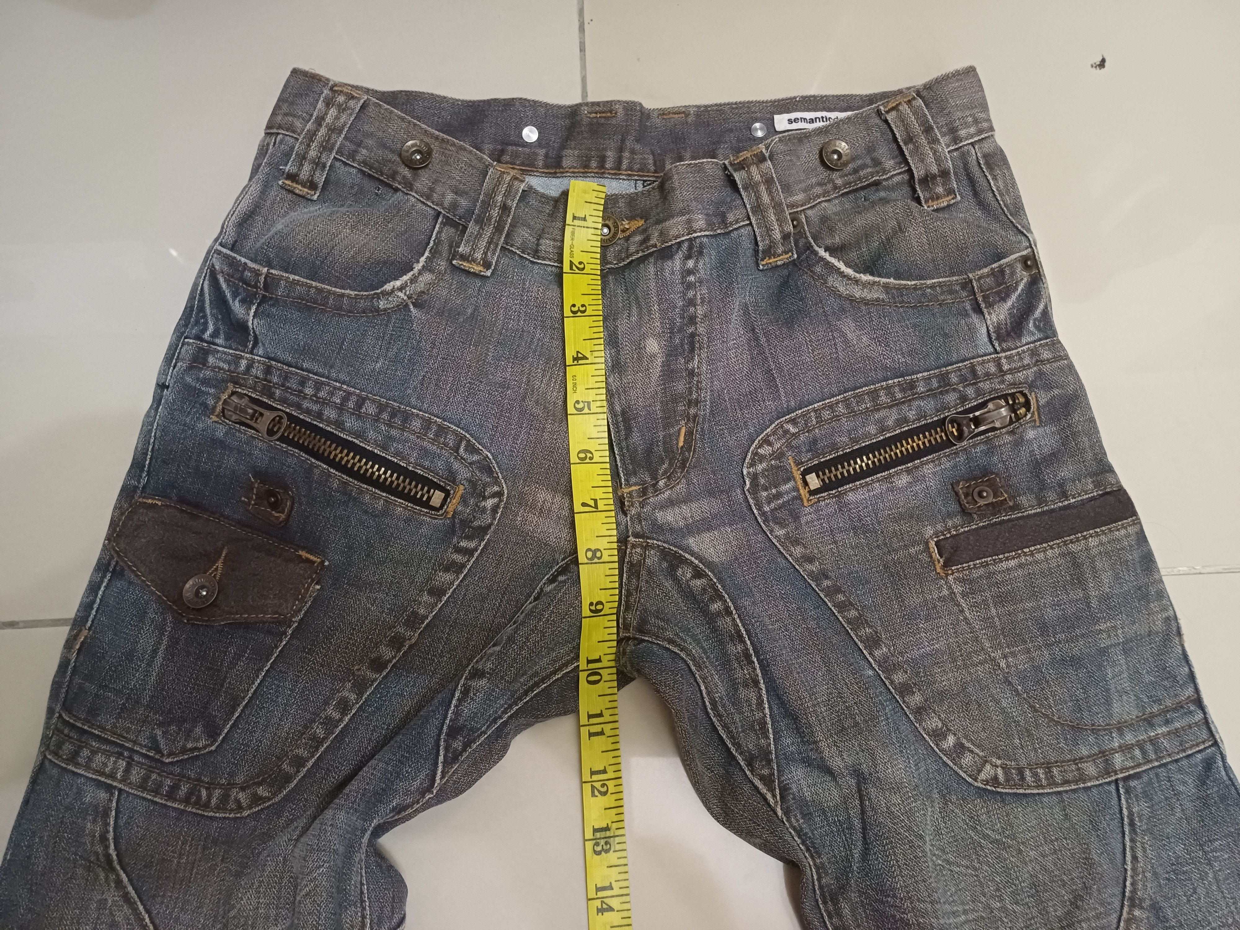 Japanese Brand × semanticdesign Crazy Vtg distressed Trash Flared Design semantic design 🔥 Size US 30 / EU 46 - 17 Thumbnail