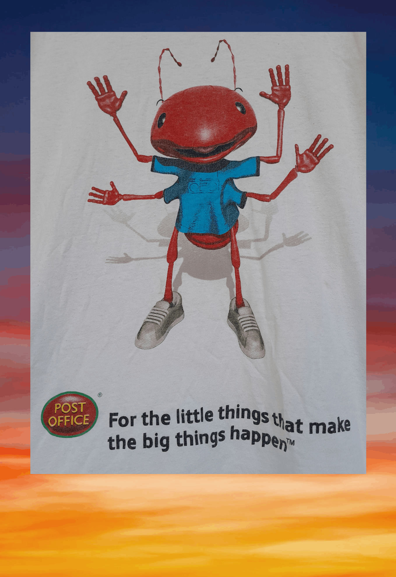 Arts & Science Vintage 90s Ant Post Office Quote art t-shirt Size US L / EU 52-54 / 3 - 5 Thumbnail