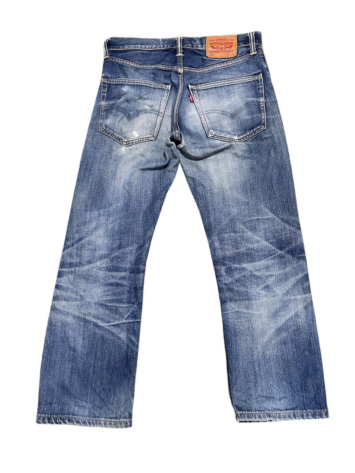 LVC × Levi's × Levi's Vintage Clothing Vintage Levi’s 502 Faded Distressed Blue Wash Denim Size US 30 / EU 46 - 6 Thumbnail