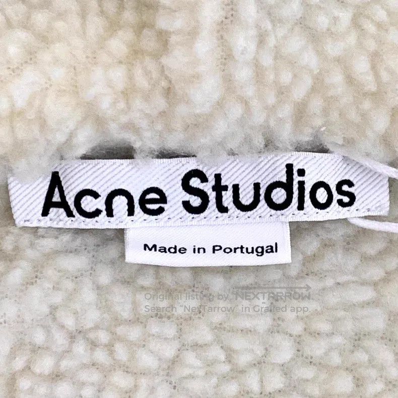 Acne Studios Acne Studios Gray Fleece Logo Letter Cotton Hooded Drawstr Size S / US 4 / IT 40 - 6 Thumbnail