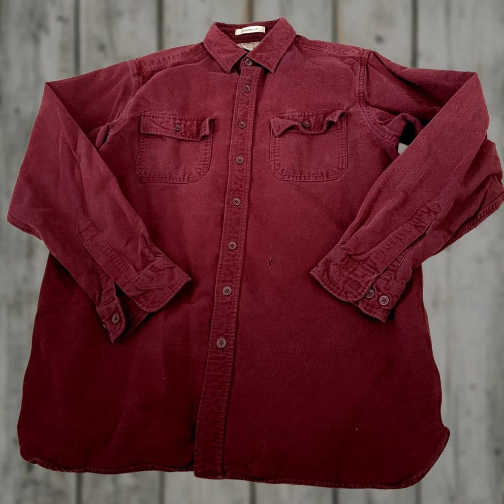 Vintage VINTAGE L.L. Bean Shirt Mens LT Chamois Wool? No, shirt. Size US L / EU 52-54 / 3 - 1 Thumbnail