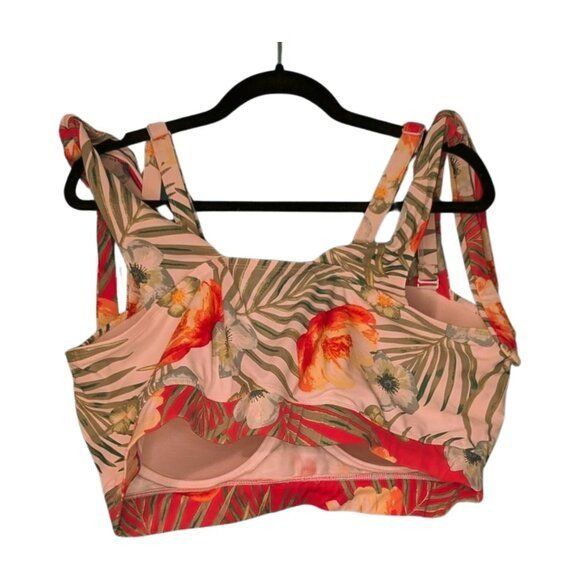 Other Plus Tropical Bikini TOP ONLY Bra Fit Adjustable Straps, Ski Size 3XL / US 20-22 - 3 Thumbnail