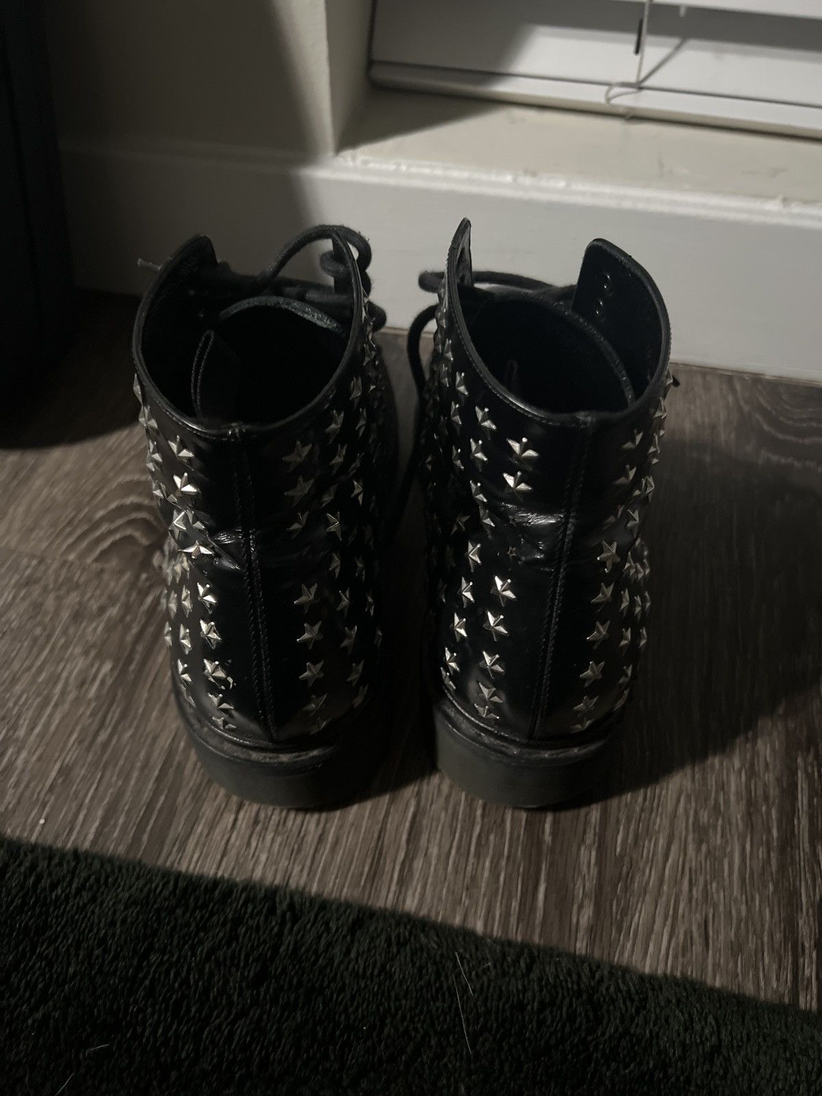 Saint Laurent Paris AW15 - Star Studded Combat Boots Size US 9 / EU 42 - 6 Thumbnail