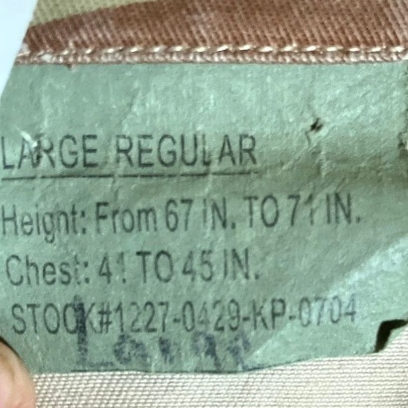Vintage VINTAGE U.S Armed Forces Mens Coat Tan DCU Camouflage BDU Uniform Large Regular Jacket Men Tan DCU BDU Coat Size US L / EU 52-54 / 3 - 6 Thumbnail