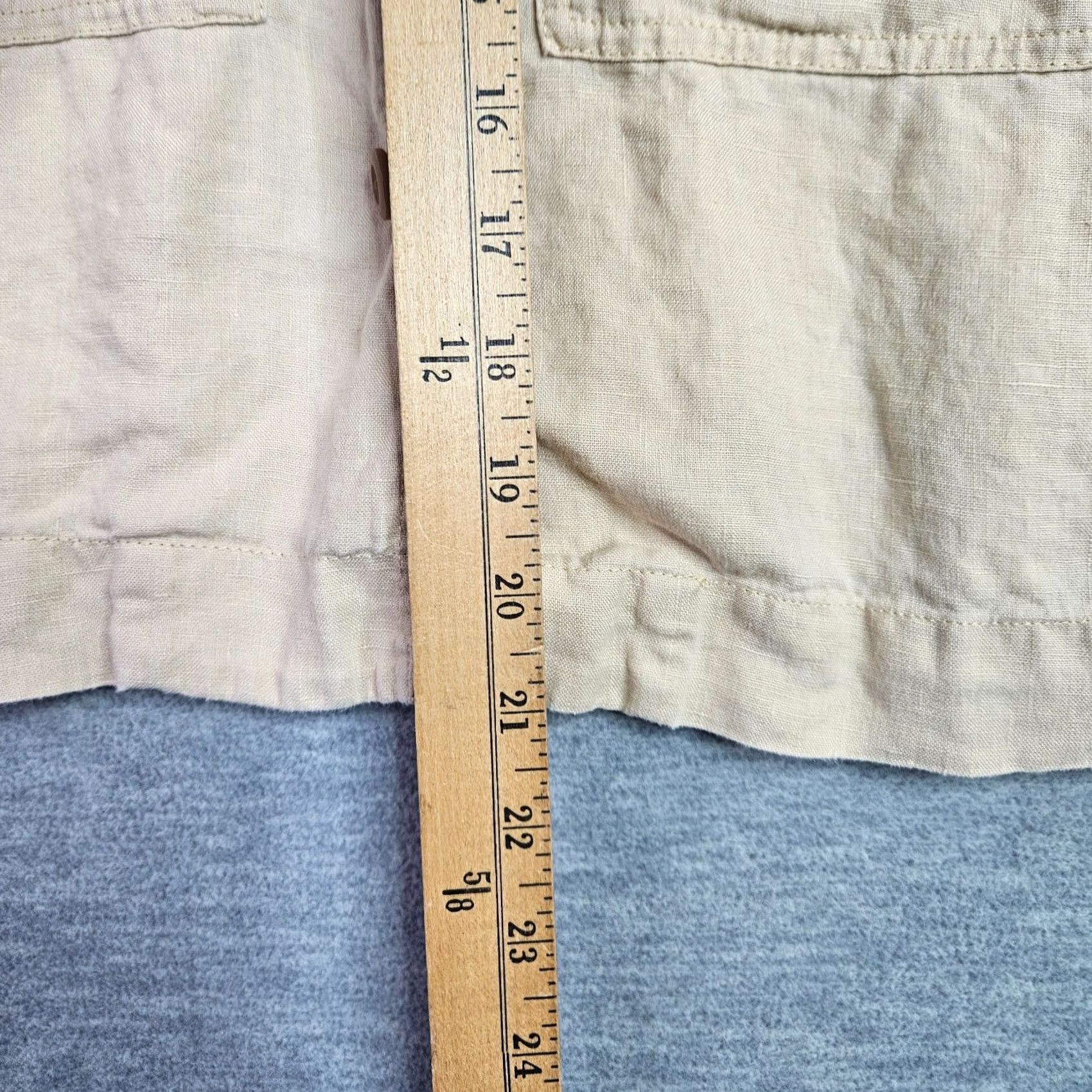 Everlane Everlane Linen Button Shirt Beige Short Sleeve XS Women Casual Shirt Size XS / US 0-2 / IT 36-38 - 4 Thumbnail