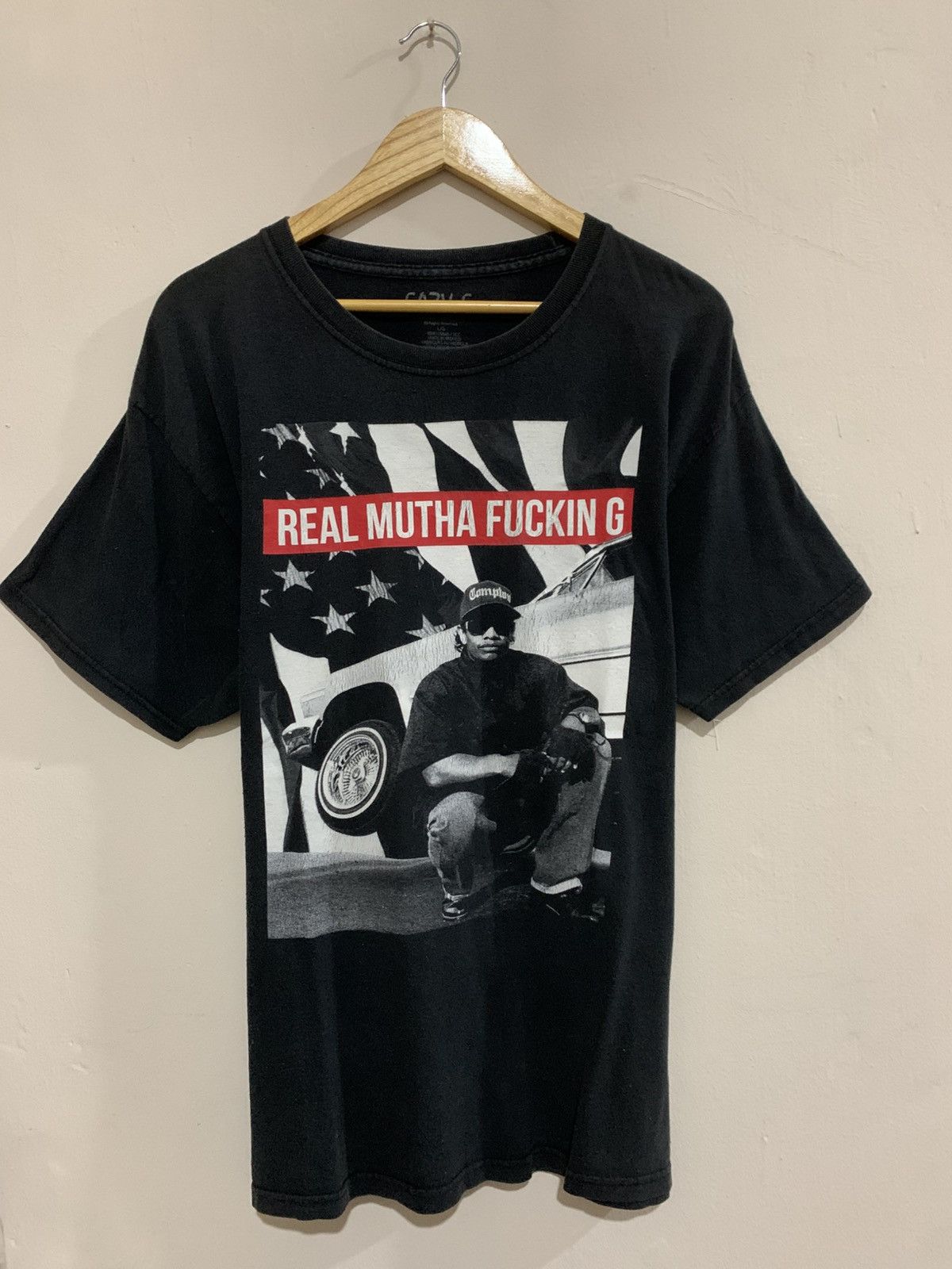 Rap Tees Eazy E Real Mutha Fuckin G Tshirt Size US L / EU 52-54 / 3 - 1 Thumbnail
