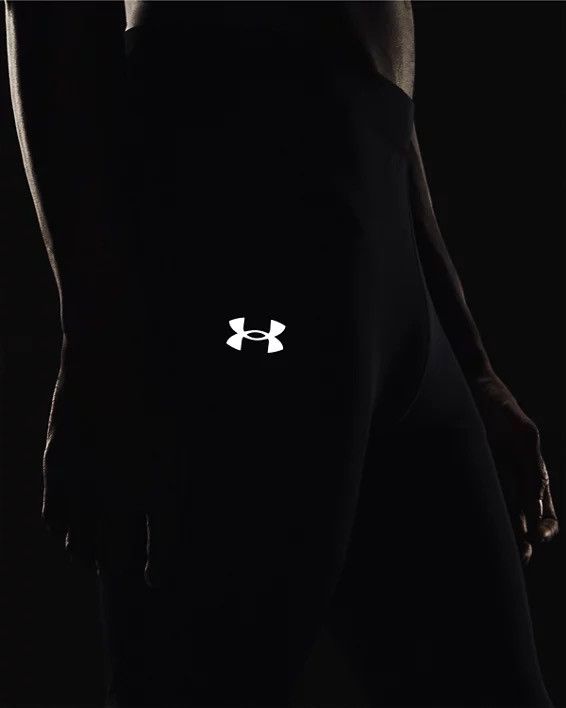 Under Armour Under Armour Men HeatGear Compression Black Running Leggings Size US 34 / EU 50 - 4 Thumbnail