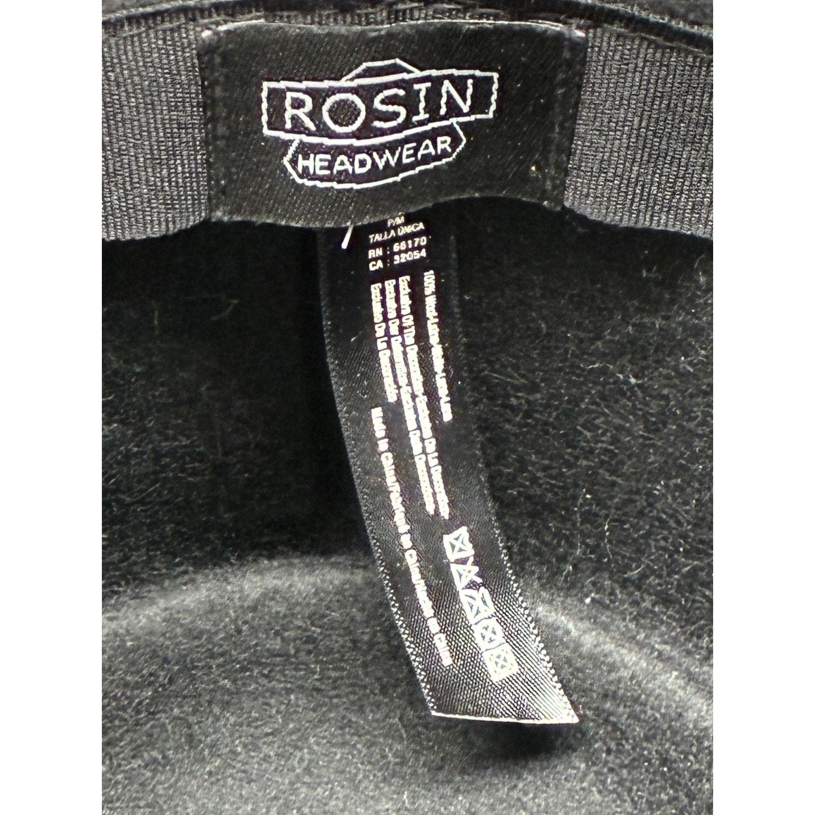 Other Rosin Headwear Black Wool Felt Pork Pie Hat – Size M Size ONE SIZE - 3 Thumbnail