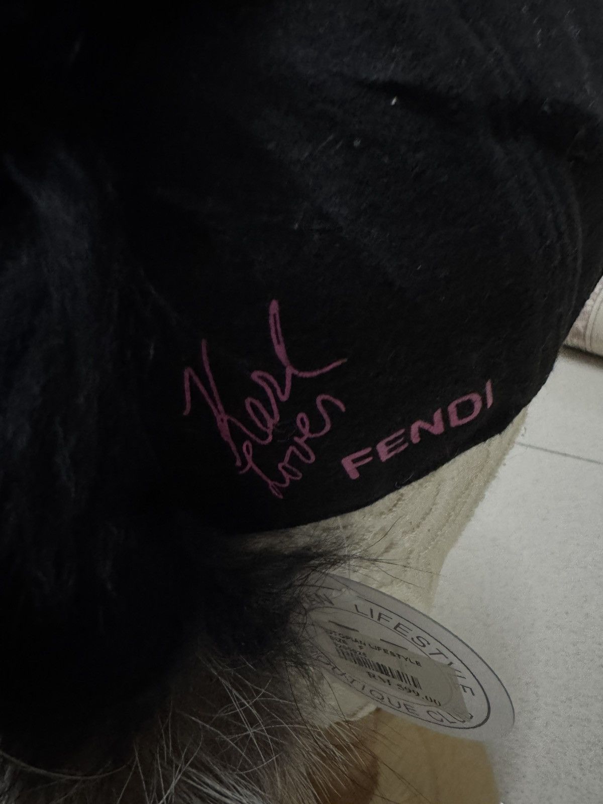 Fendi FENDI X KARL LAGERFELD RACOON MOHAWK CAP Size ONE SIZE - 7 Thumbnail