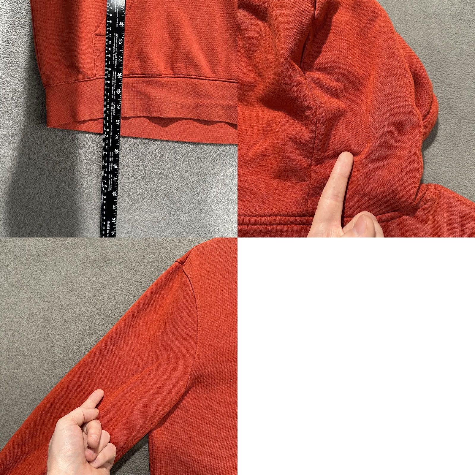 H&M H&M Hoodie Mens M Orange Pullover Hooded Regular Fit Casual Modern Comfort Knit Sweatshirt Size US M / EU 48-50 / 2 - 8 Thumbnail