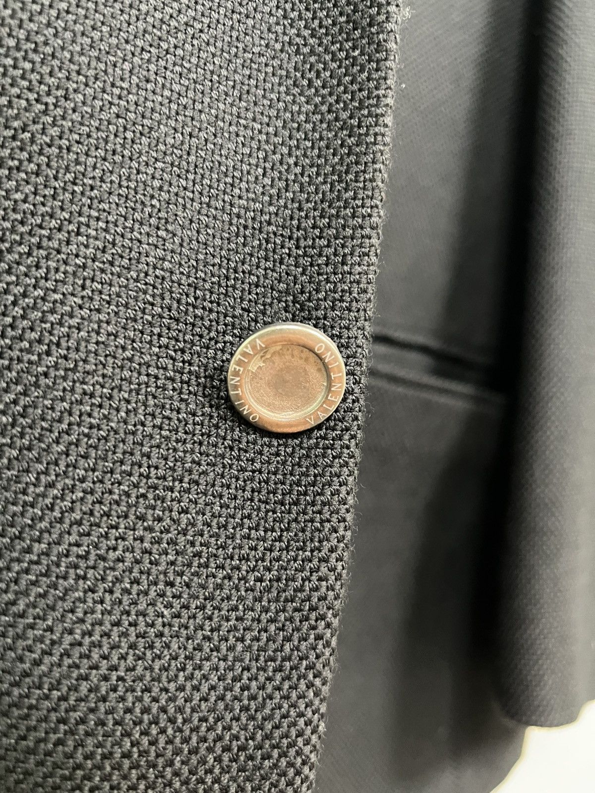 Valentino Woven Black Valentino Blazer Size 42R - 12 Thumbnail