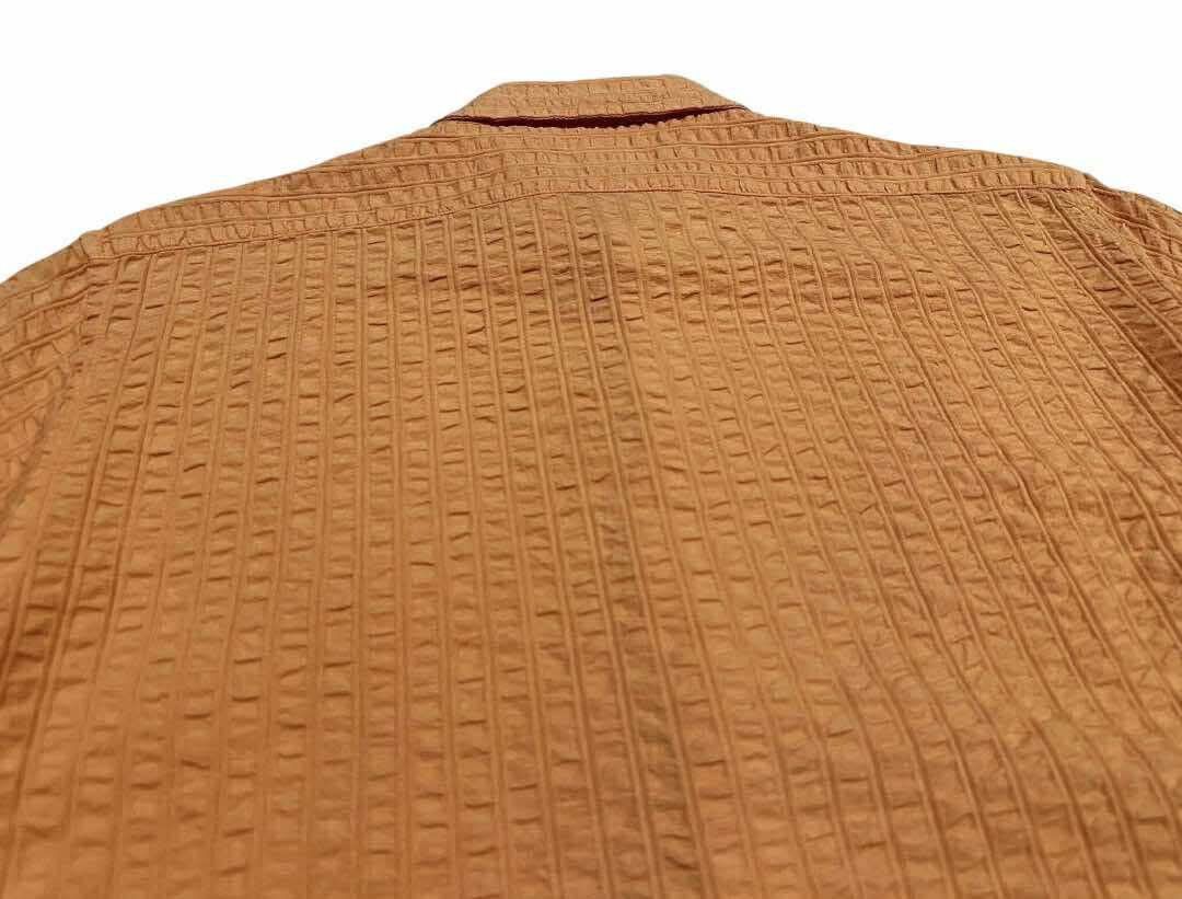 Ermenegildo Zegna 🔥Vintage EZ By Zegna Wrinkled Open Collar Shirt Size US L / EU 52-54 / 3 - 11 Thumbnail