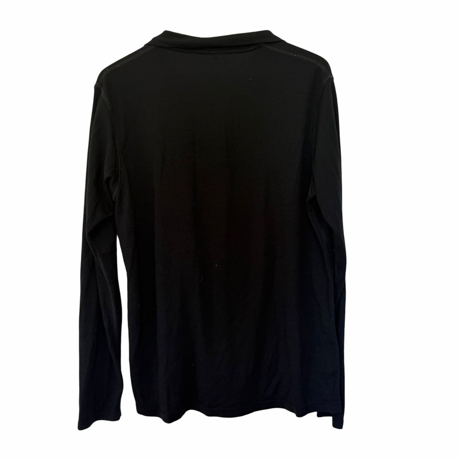 Smartwool Smartwool Black 100% Merino Wool Quarter Zip Shirt Sz XL Size US XL / EU 56 / 4 - 7 Thumbnail