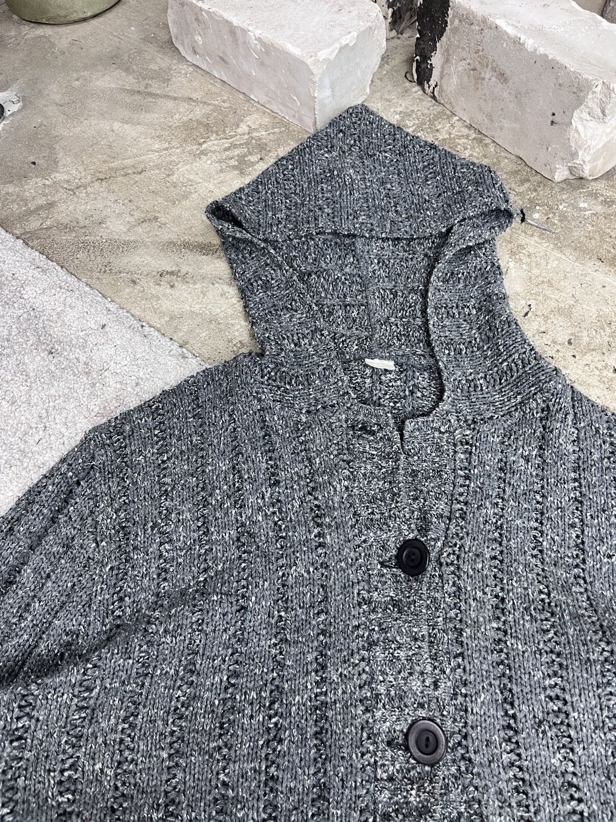 Vintage OVERSIZED HOODED KNITED CARDIGAN + FLARED SLEEVES - 1653 Size US XL / EU 56 / 4 - 9 Thumbnail