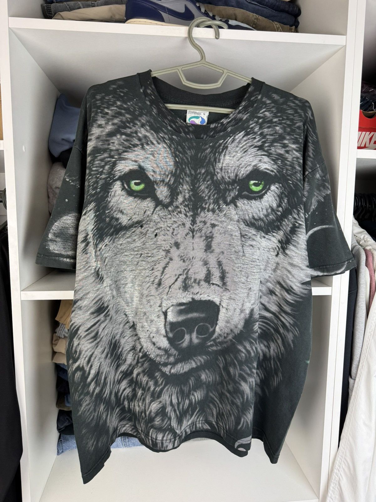 Liquid Blue Vintage 1996 Liquid Blue Arctic Wolf All Over Print T-Shirt Size US L / EU 52-54 / 3 - 1 Thumbnail