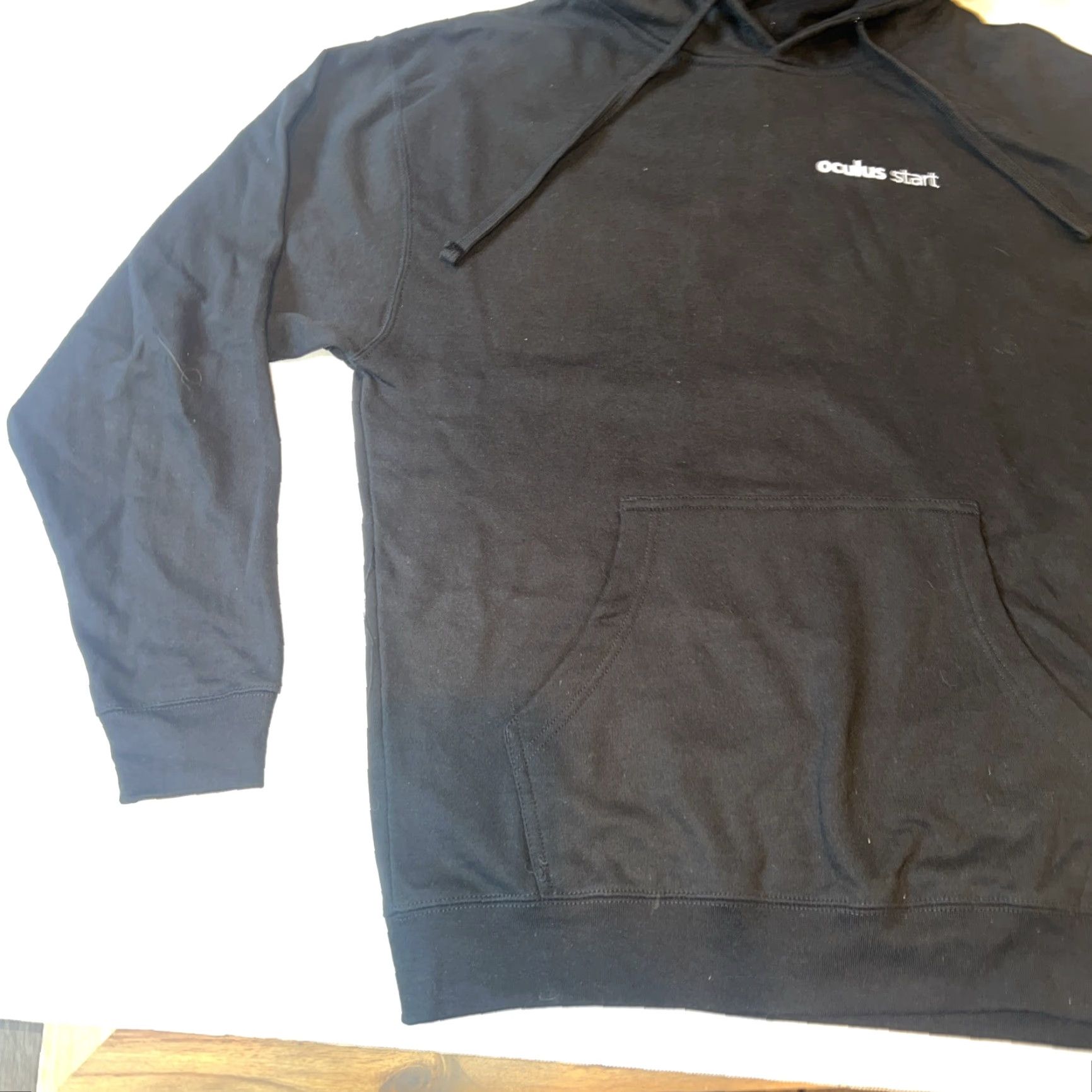 Vintage Rare Meta Facebook Oculus Start Logo Sweatshirt Hoodie L Black New Mens Regular Pullover Hooded Graphic Print Tech Geek Size US L / EU 52-54 / 3 - 3 Thumbnail