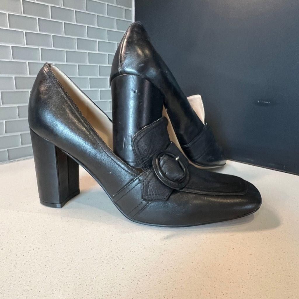 Marc Fisher 4” thick heel memory foam size 10 black Marc Fisher heels Size US 10 / IT 40 - 1 Thumbnail