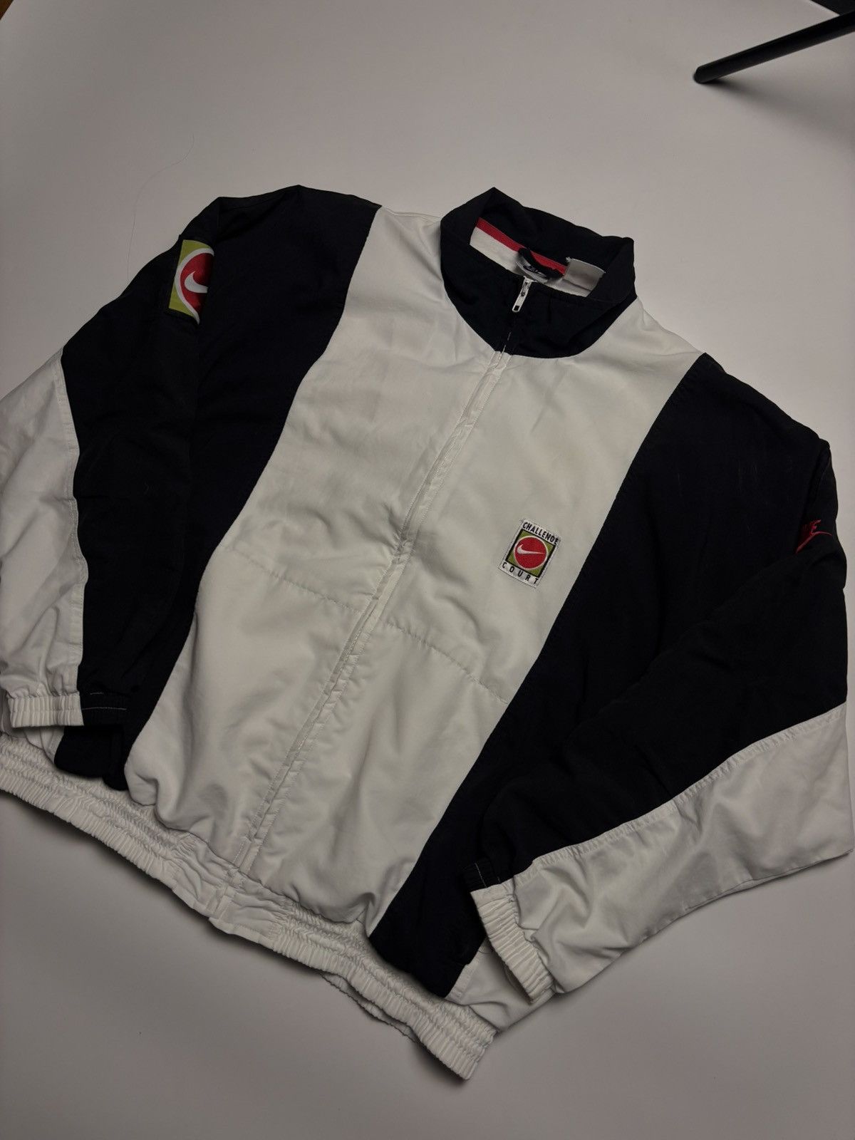 Nike Nike Court Challenge Vintage mega rare track jacket big logo Size US L / EU 52-54 / 3 - 2 Thumbnail