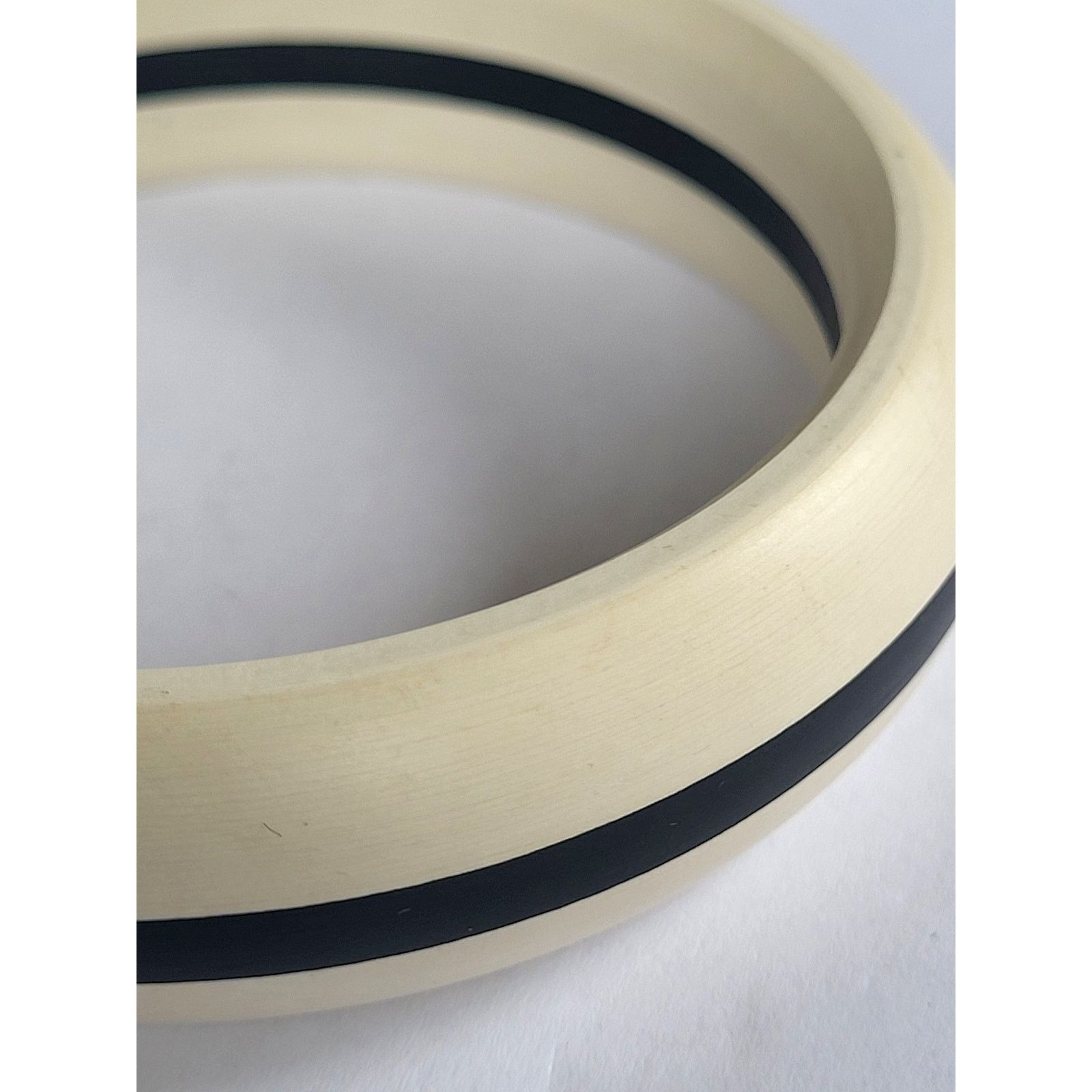 Other Wood Bangle Duo Lucite Black White Lot of 2 Bracelets Size ONE SIZE - 5 Thumbnail