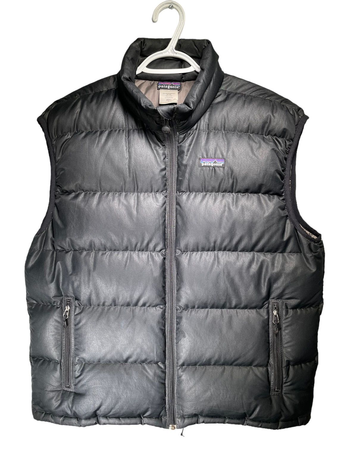 Image of Patagonia Puffer Down Vest in Black, Men's (Size Large)