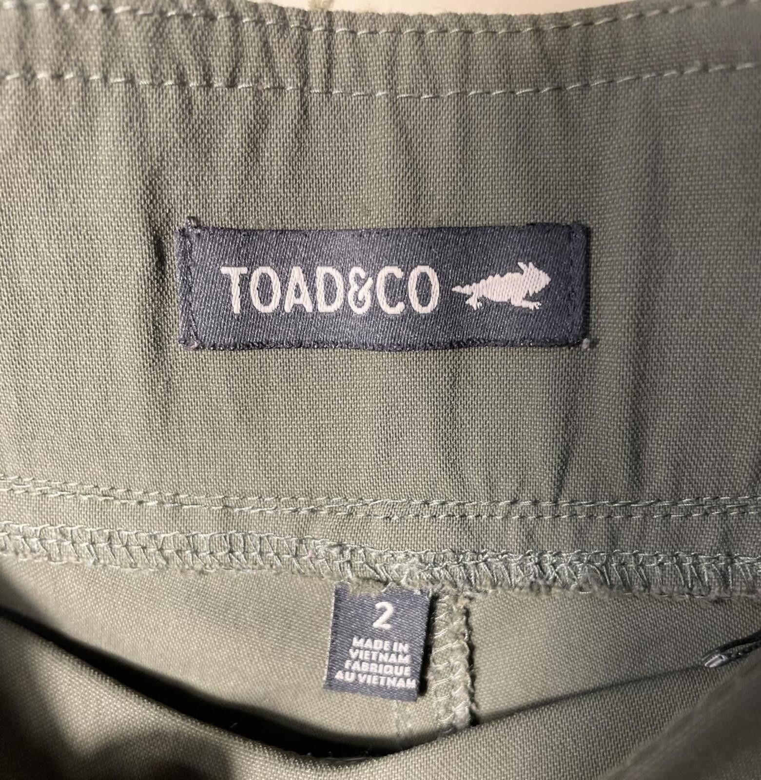 Toad&Co Toad&Co Legging Pants Women's Size 2 Green Moto Crop Outdoor Size 26" / US 2 / IT 38 - 2 Thumbnail