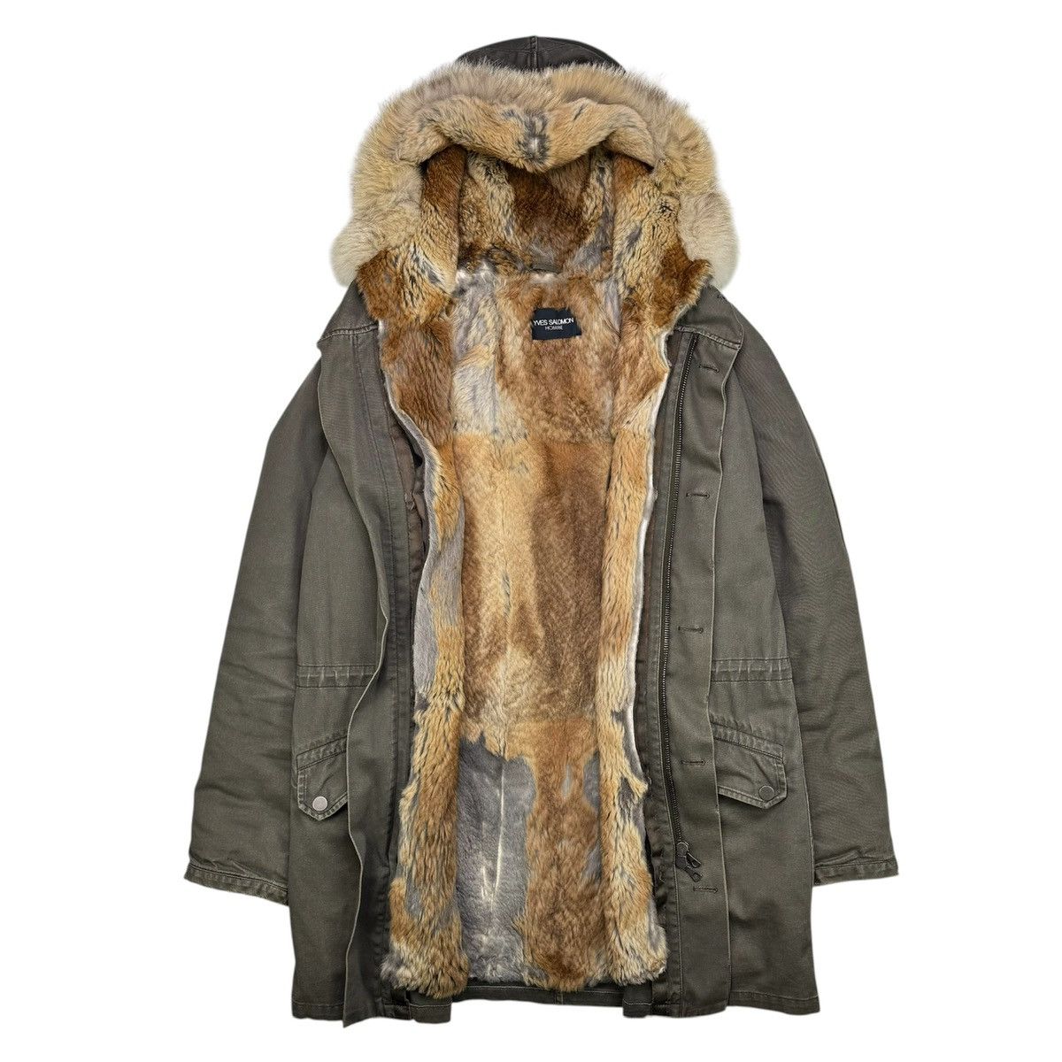 Yves Salomon YVES SALOMON HOMME RABBIT FUR PARKA Size US M / EU 48-50 / 2 - 3 Thumbnail