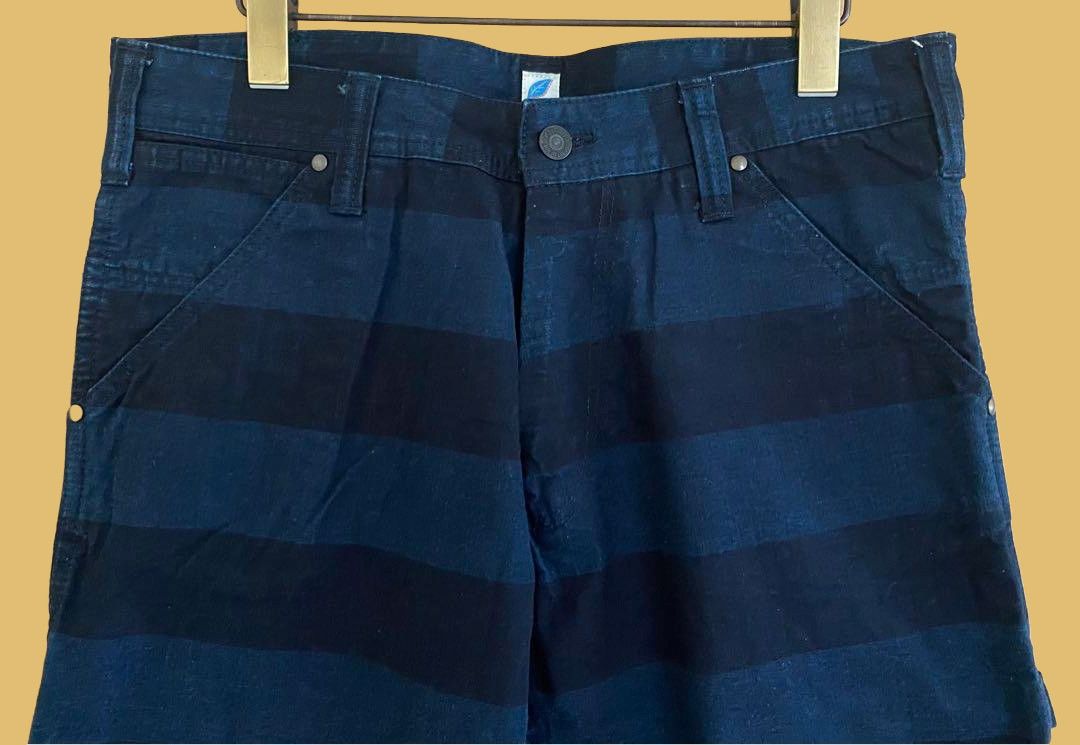 Pure Blue Japan Pure Blue Japan Indigo Border Painter Pants Size US 32 / EU 48 - 3 Thumbnail