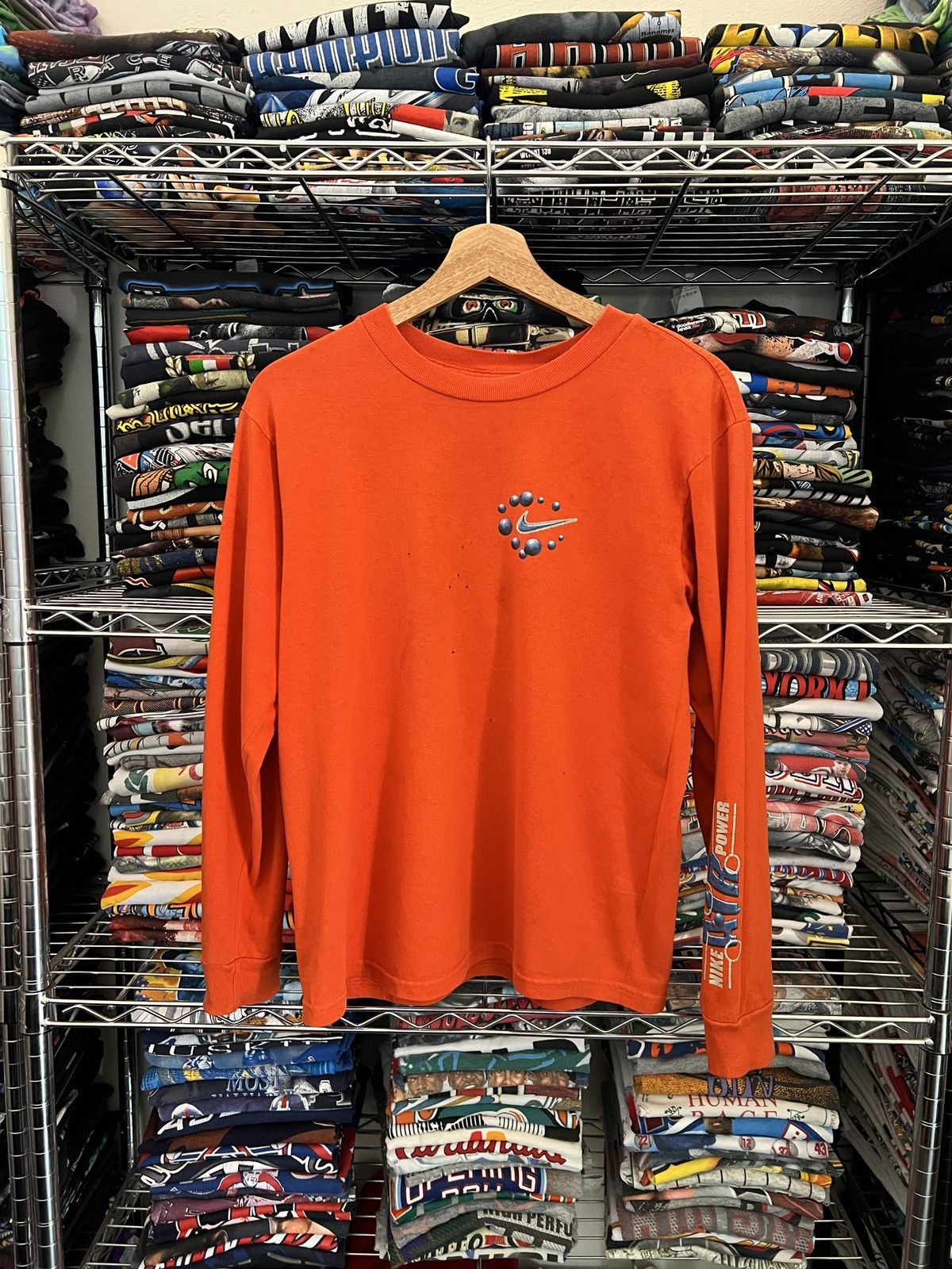 Nike 2000s Nike Air Power Athelics Y2K Bubbles Swoosh Tee Size US S / EU 44-46 / 1 - 2 Thumbnail
