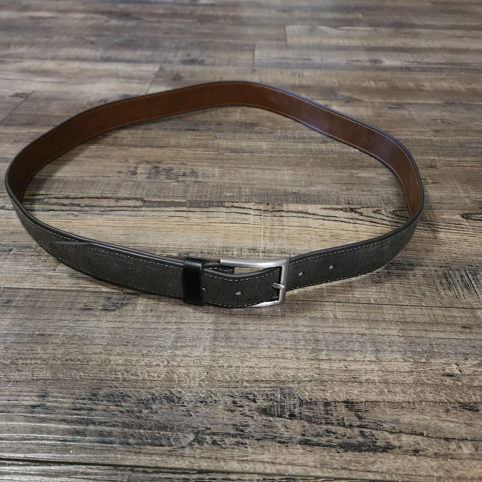Johnston & Murphy Johnston & Murphy brown suede belt size 44 D Size 44 - 1 Thumbnail