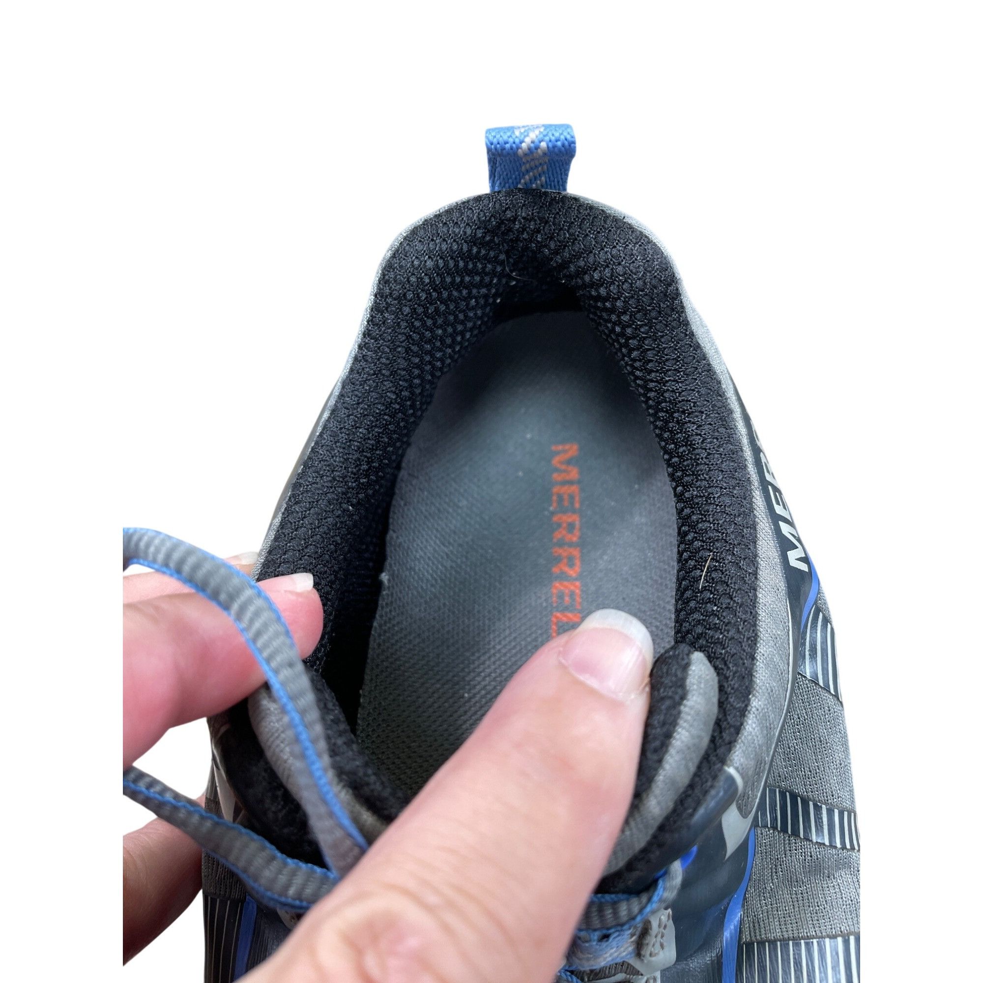 Merrell Merrell Womens Gray Blue Hiking Trail Sneakers Shoes size 7. Size US 7.5 / IT 37.5 - 11 Thumbnail
