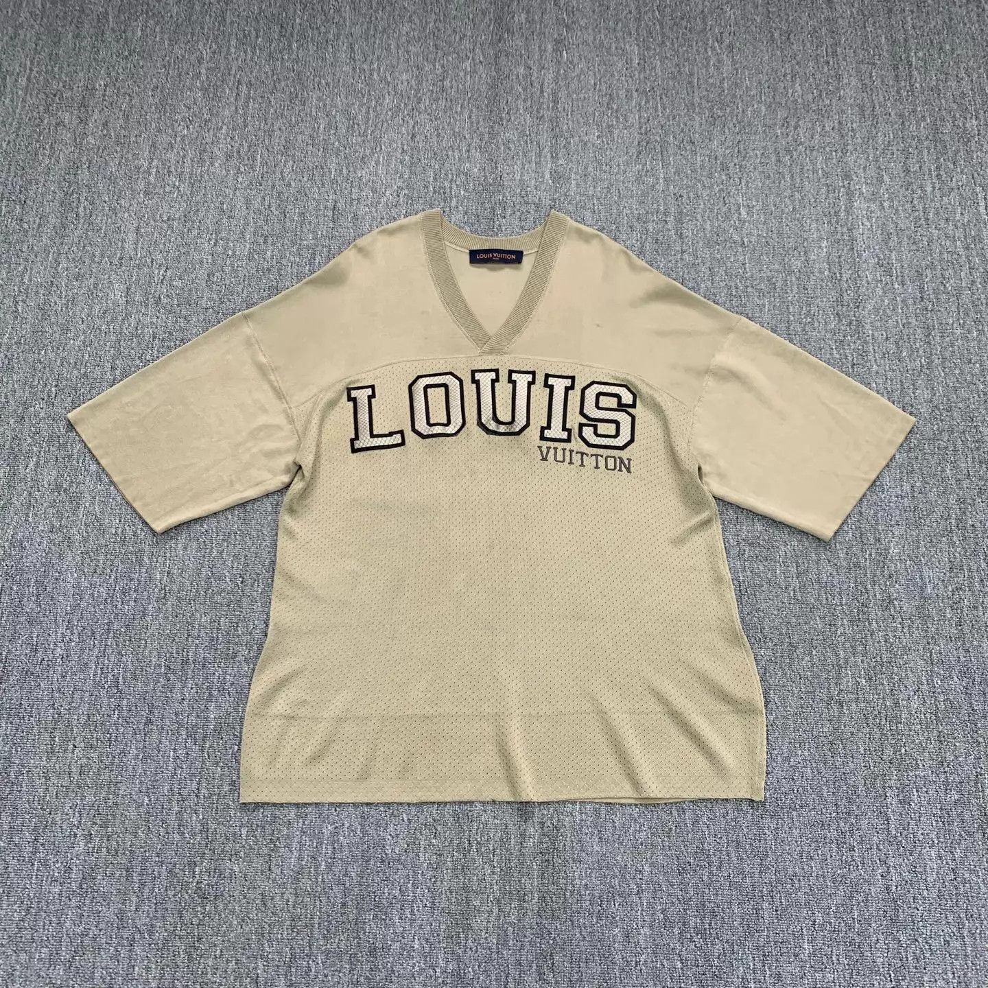 Louis Vuitton LV Gold Python Lettering Hockey Jersey Short Sleeve XL Size US XL / EU 56 / 4 - 1 Thumbnail